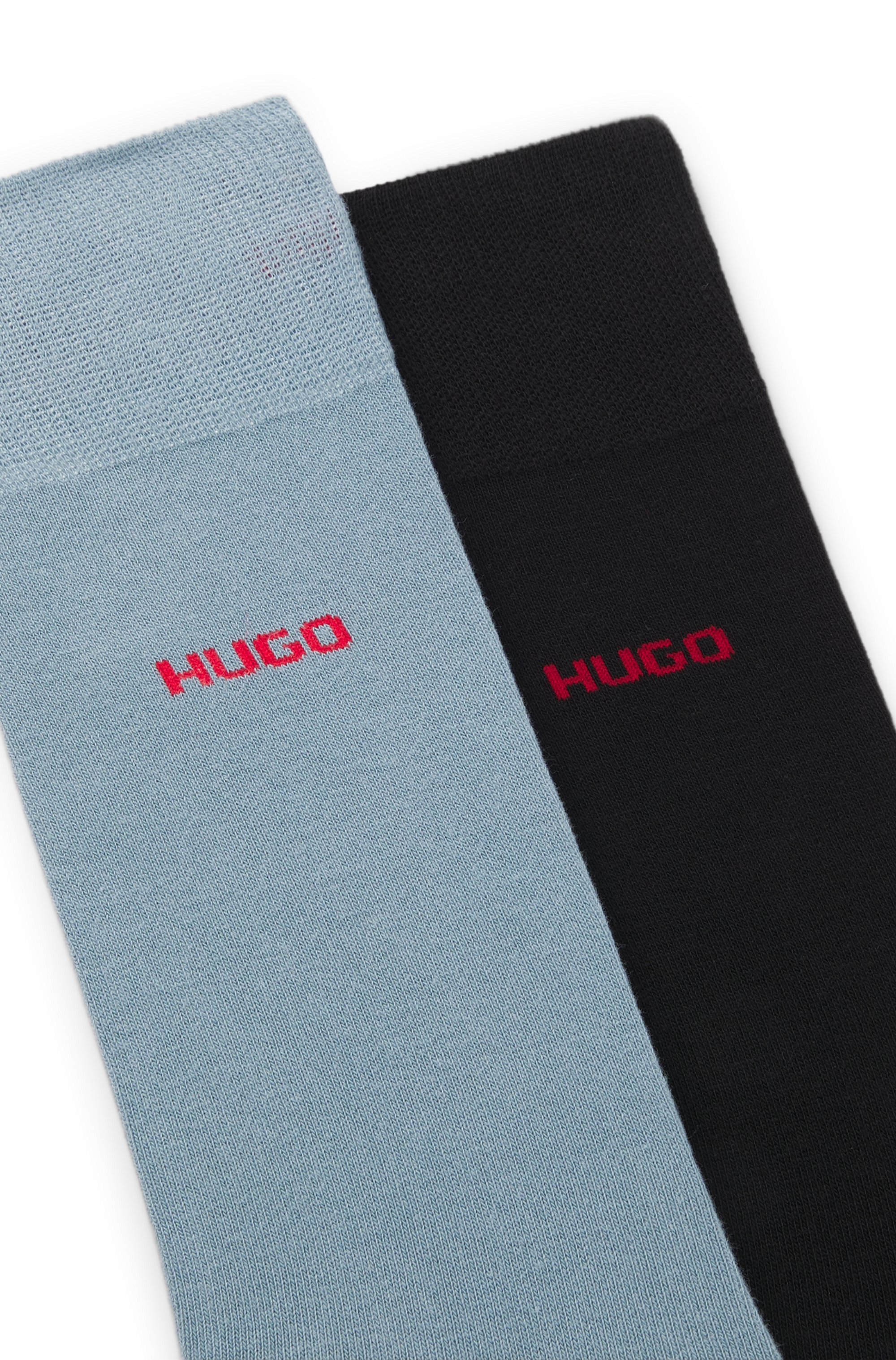 HUGO Underwear Businesssocken »2P RS UNI CC« Packung, 2er Pack, 2 Paar tlg. mit kontrastfarbenem HUGO Logo-Schriftzug