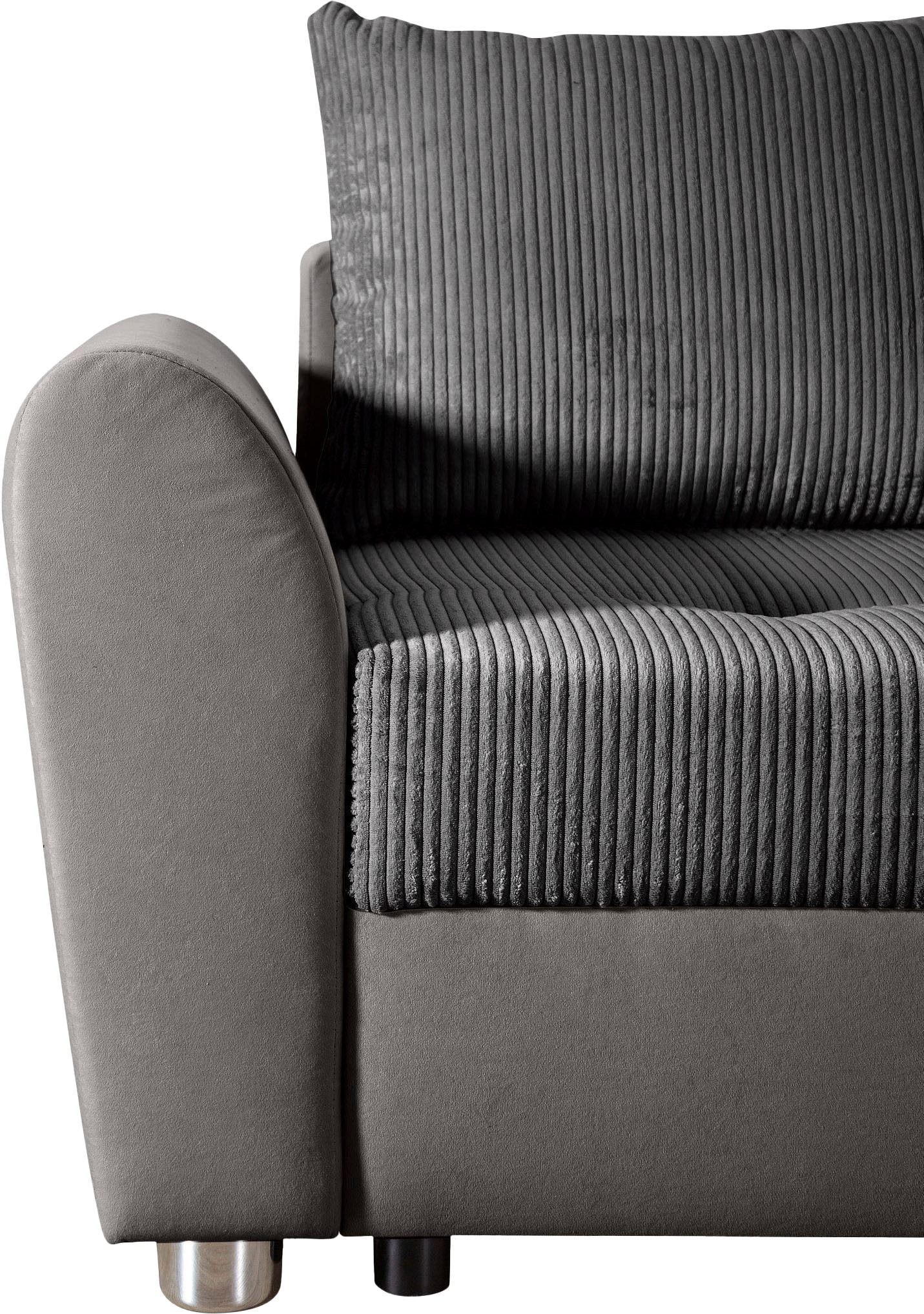 COLLECTION AB Ecksofa, Ecksofa,Bettfunktion,Bettkasten,Bonnelfederkern, Rückenkissen