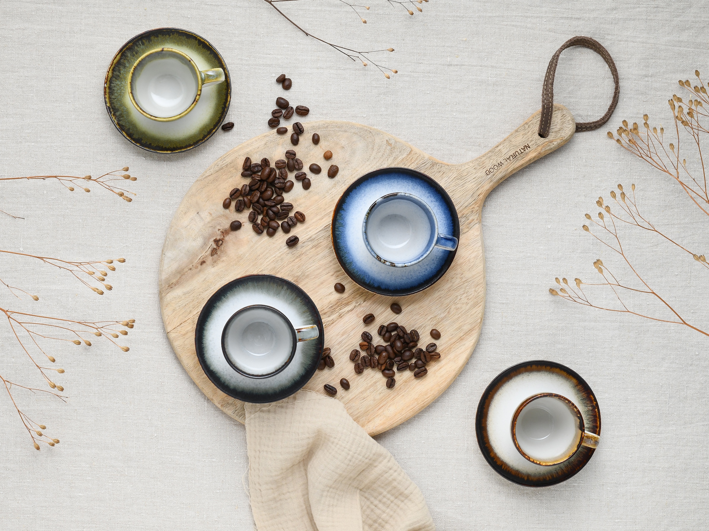 CreaTable Espressotasse »Cascade Mix, Espresso-Set, 8-tlg.« Reaktivglasur