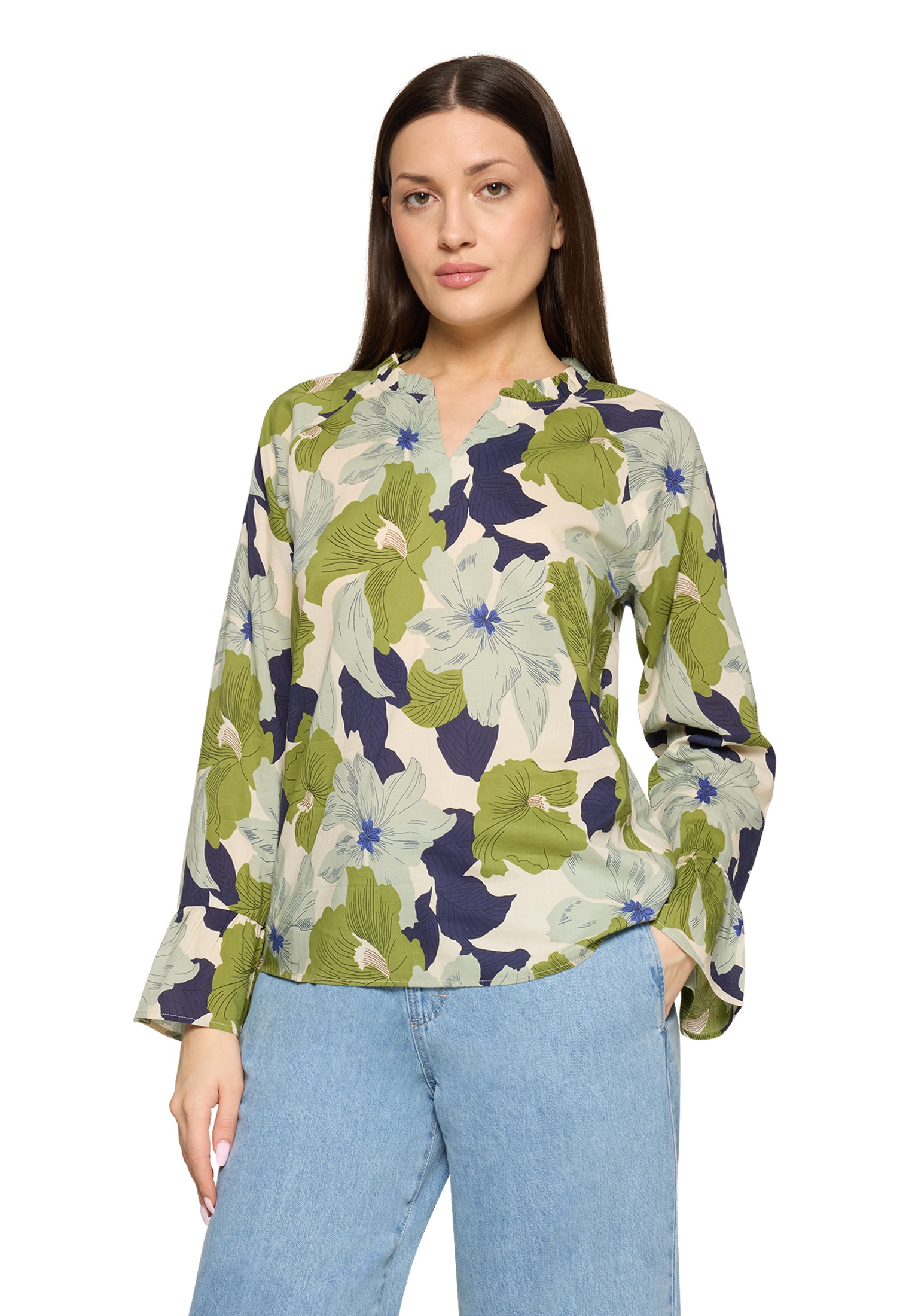 Cartoon Rüschenbluse »Rüschenbluse mit Muster«