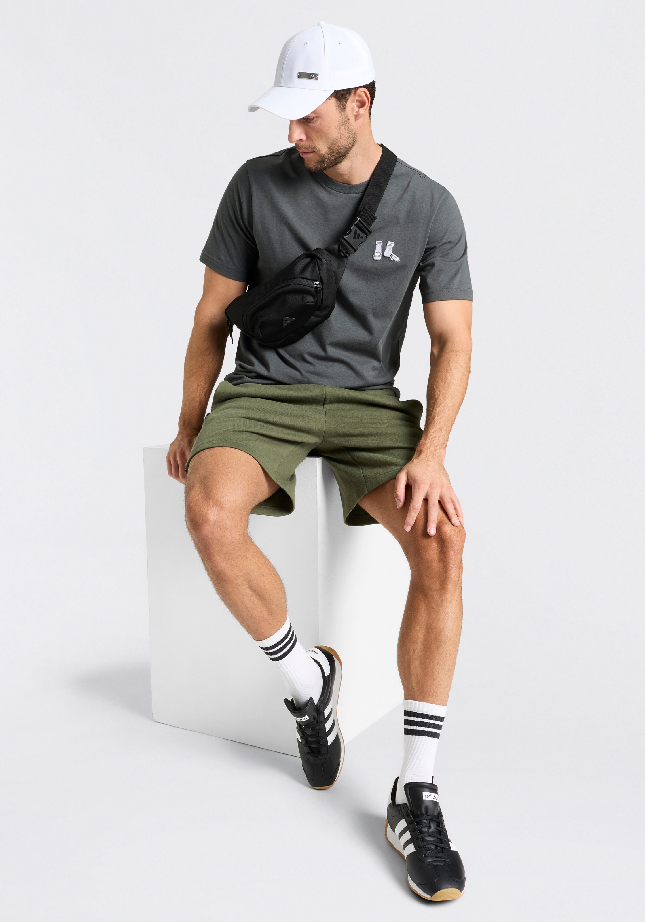 adidas Sportswear Shorts »ESSENTIALS 3-STREIFEN, FRENCH TERRY«