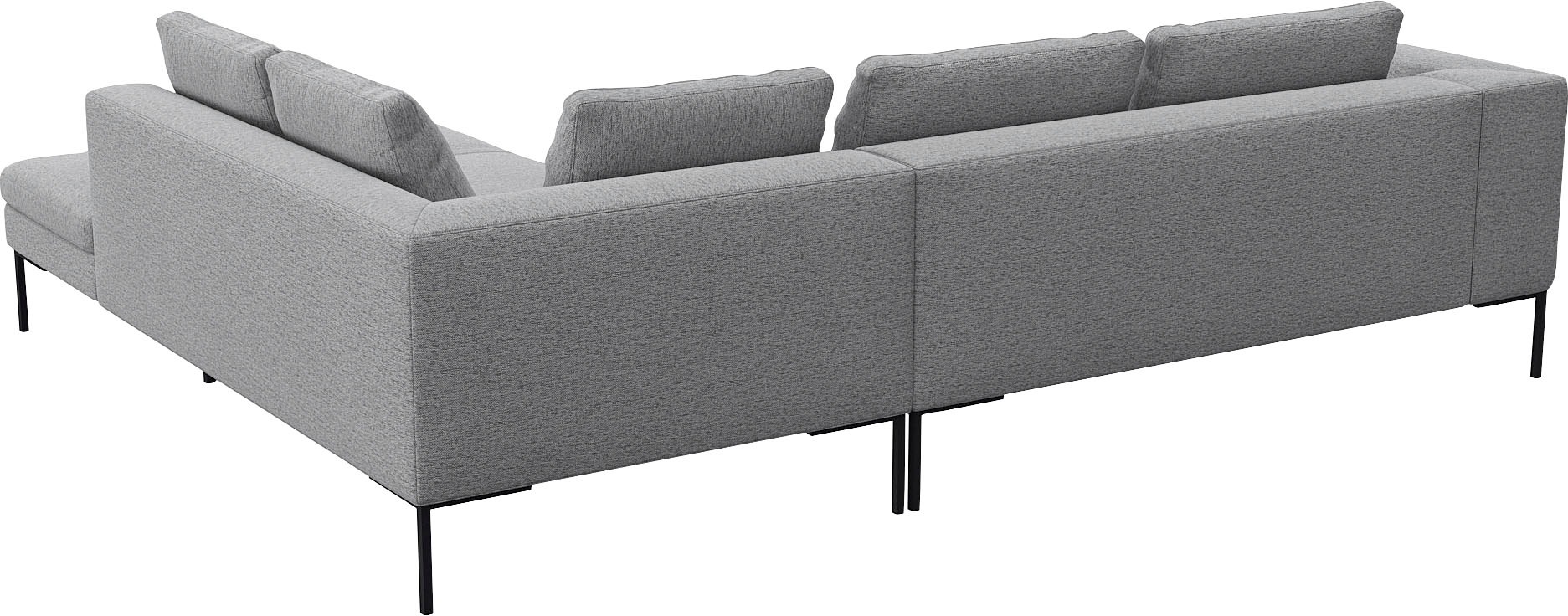 FLEXLUX Ecksofa »Loano«, modernes Sofa, frei im Raum stellbar, lose Kissen, Kaltschaum im Sitz