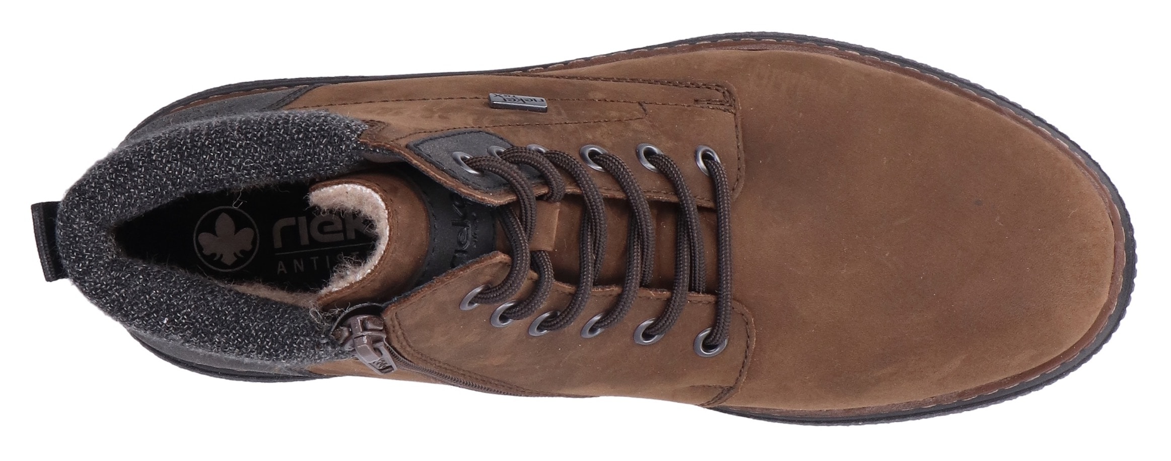 Rieker Winterboots  , High Top Sneaker, Schnürstiefelette mit TEX-Membran, schmale Form