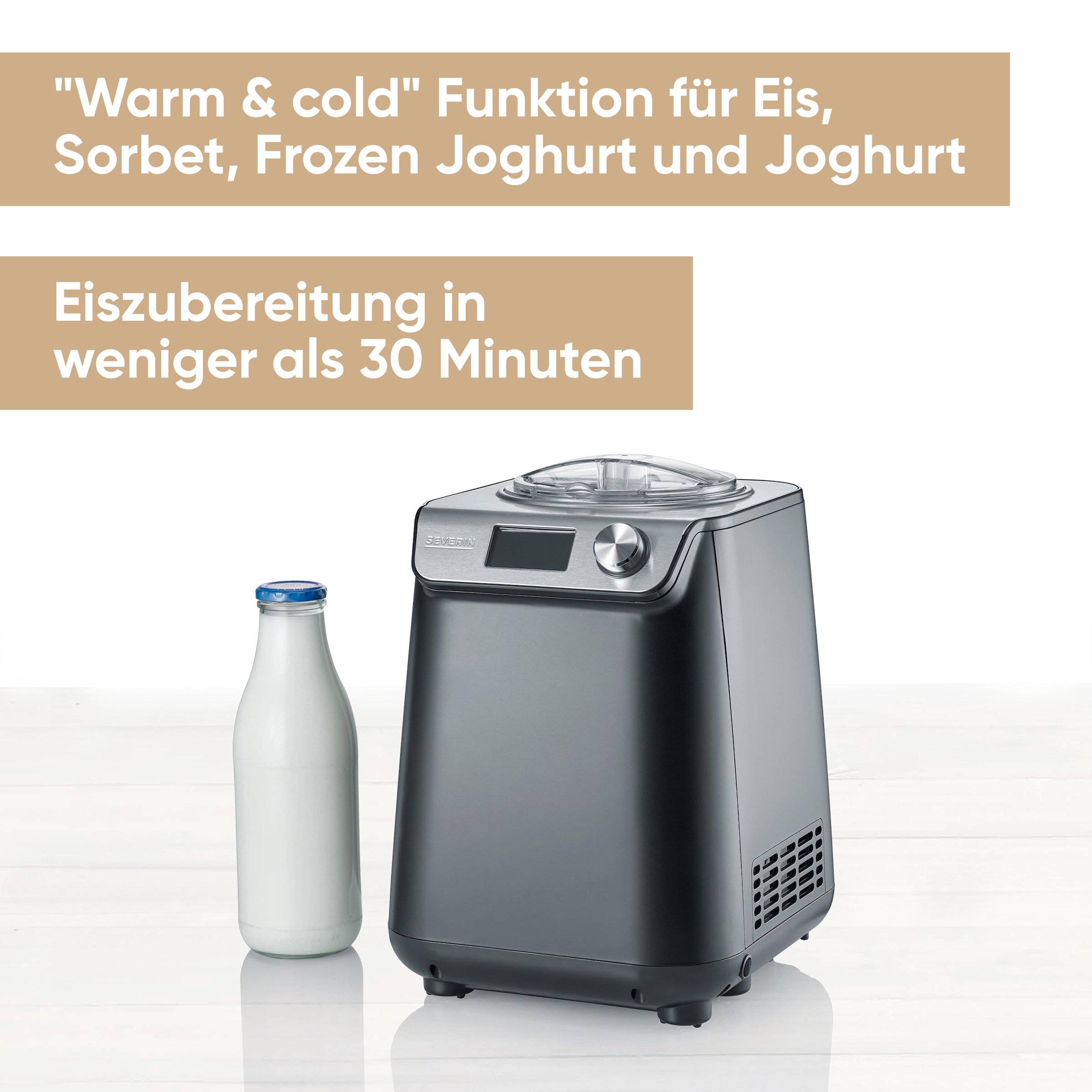 Severin Eismaschine »EZ 7407« 1,2 l 135 W inkl. automatischer keep-cooling-Funktion