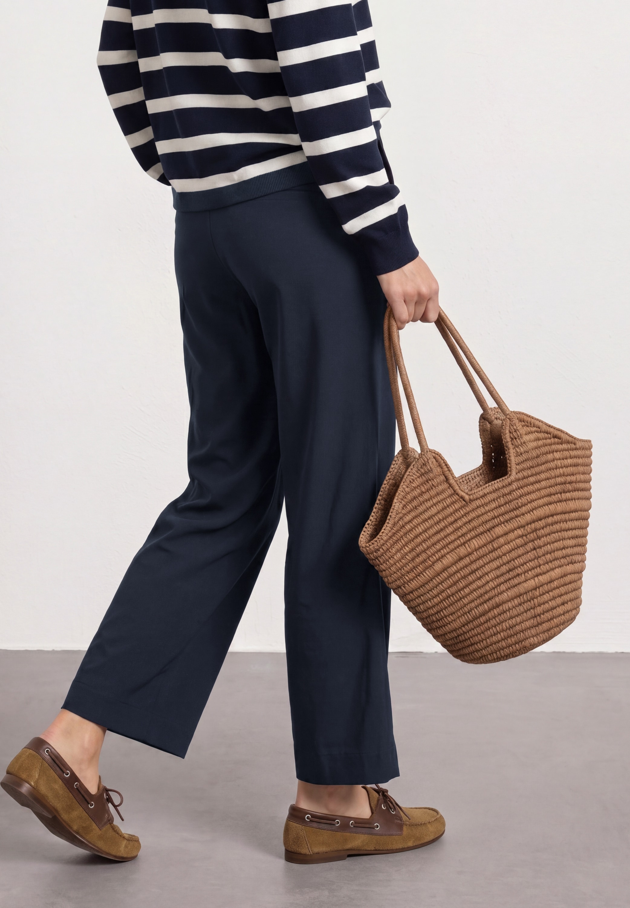 STREET ONE Stoffhose  Sommerhose mit Turn-Up-Detail