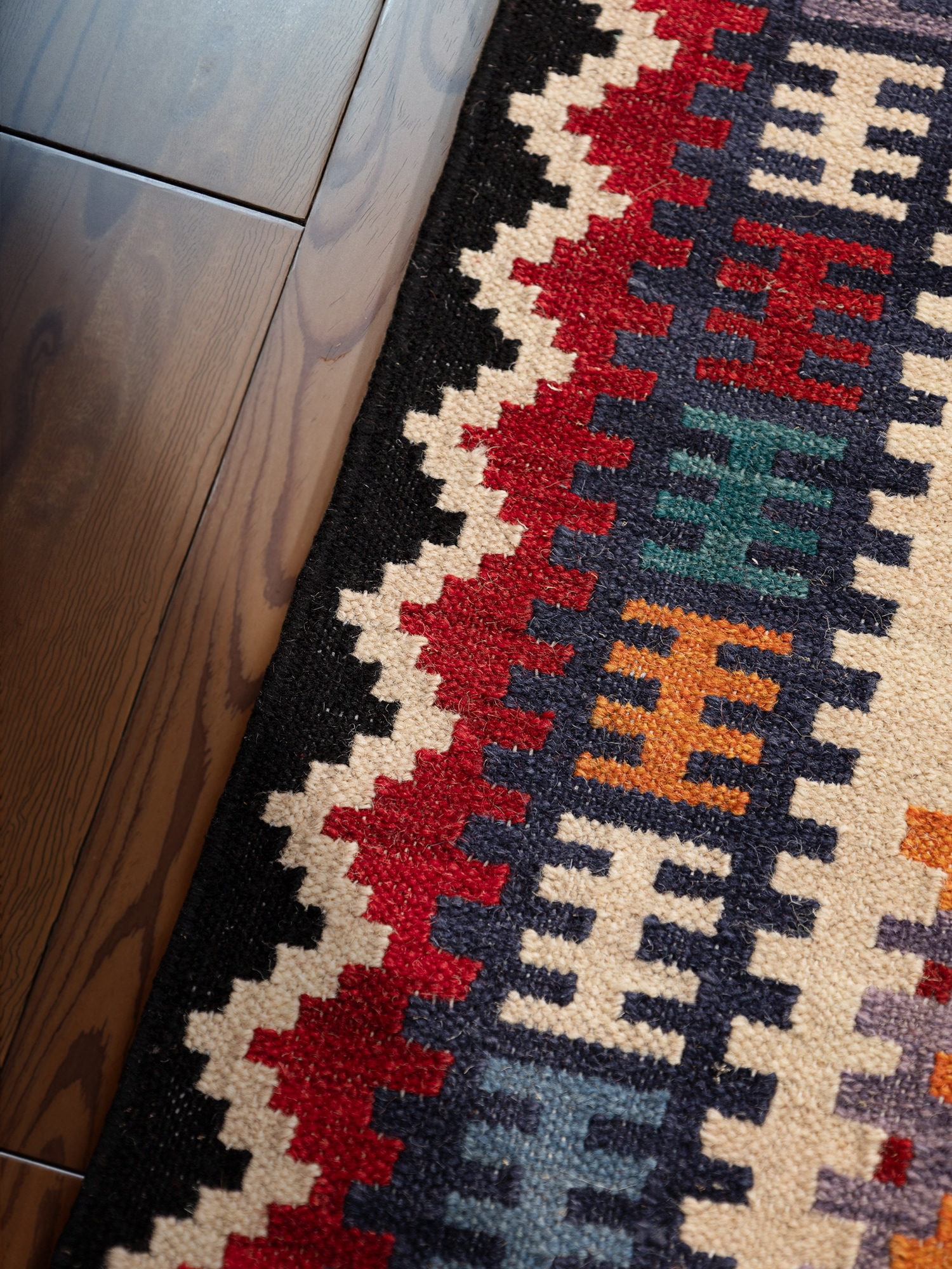 HANSE Home Teppich »Kelim Kian«, rechteckig, 3 mm Höhe, Wolle, Baumwolle, Natur, Handgewebt, orientalisch, Boho, traditionell