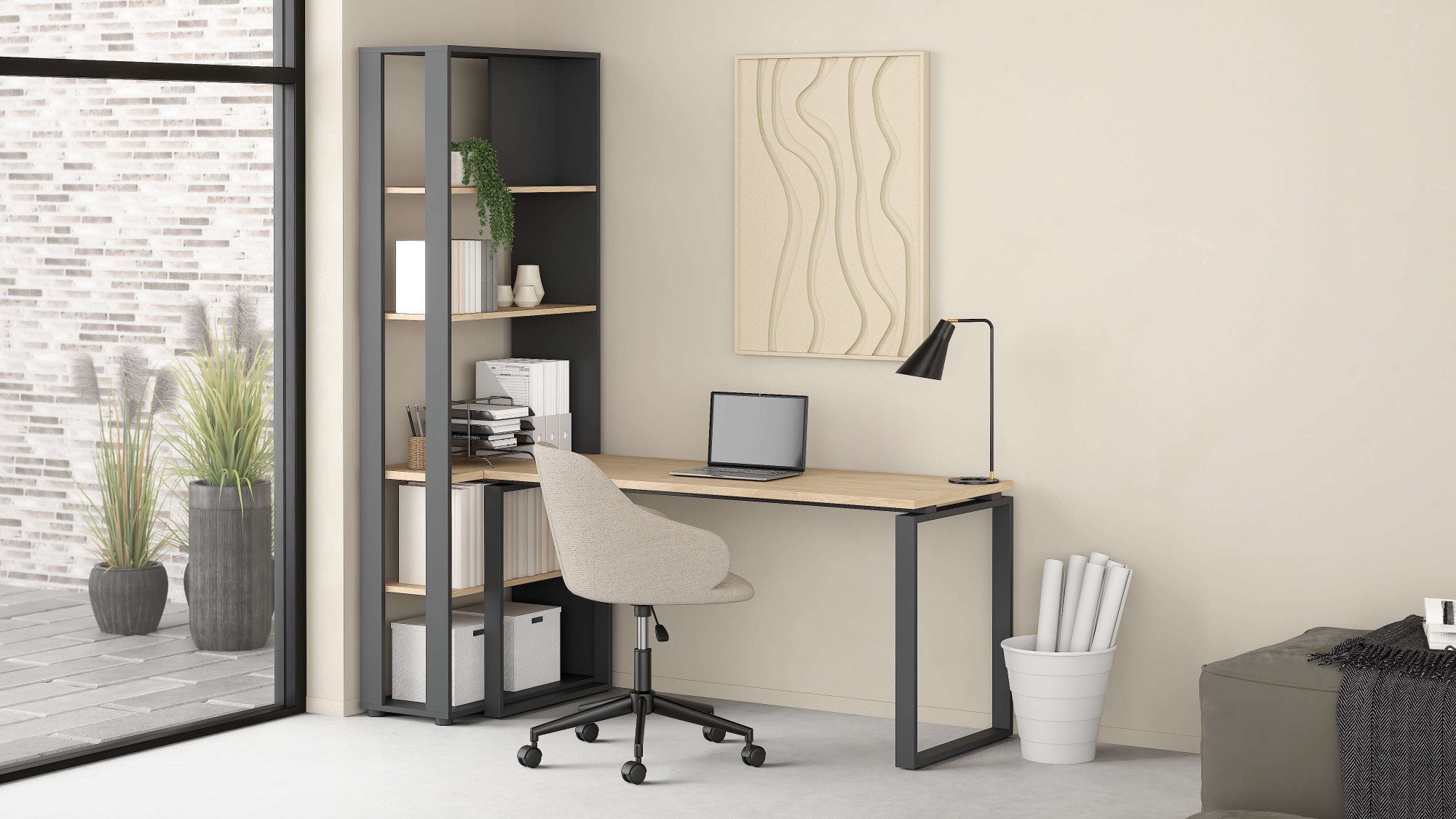 INOSIGN Regal »Sign Ablageregal, Aktenregal, Standregal, Wandregal, Raumtrenner,« offen ohne Rückwand, 4 Einlegeböden, Höhe 200 cm, Breite 80 cm