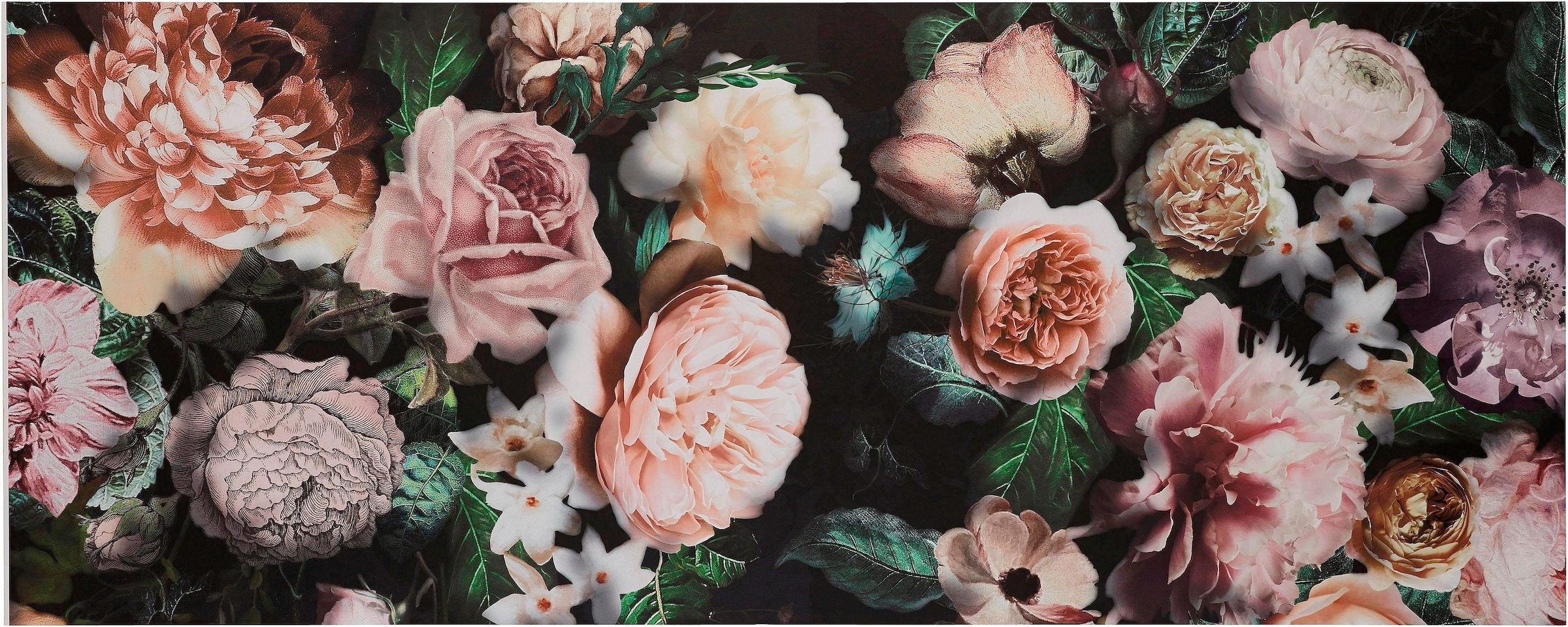 Komar Vliestapete »Victoria Black Panel« (Breite x Höhe), Vliestapete, 100 cm Bahnbreite