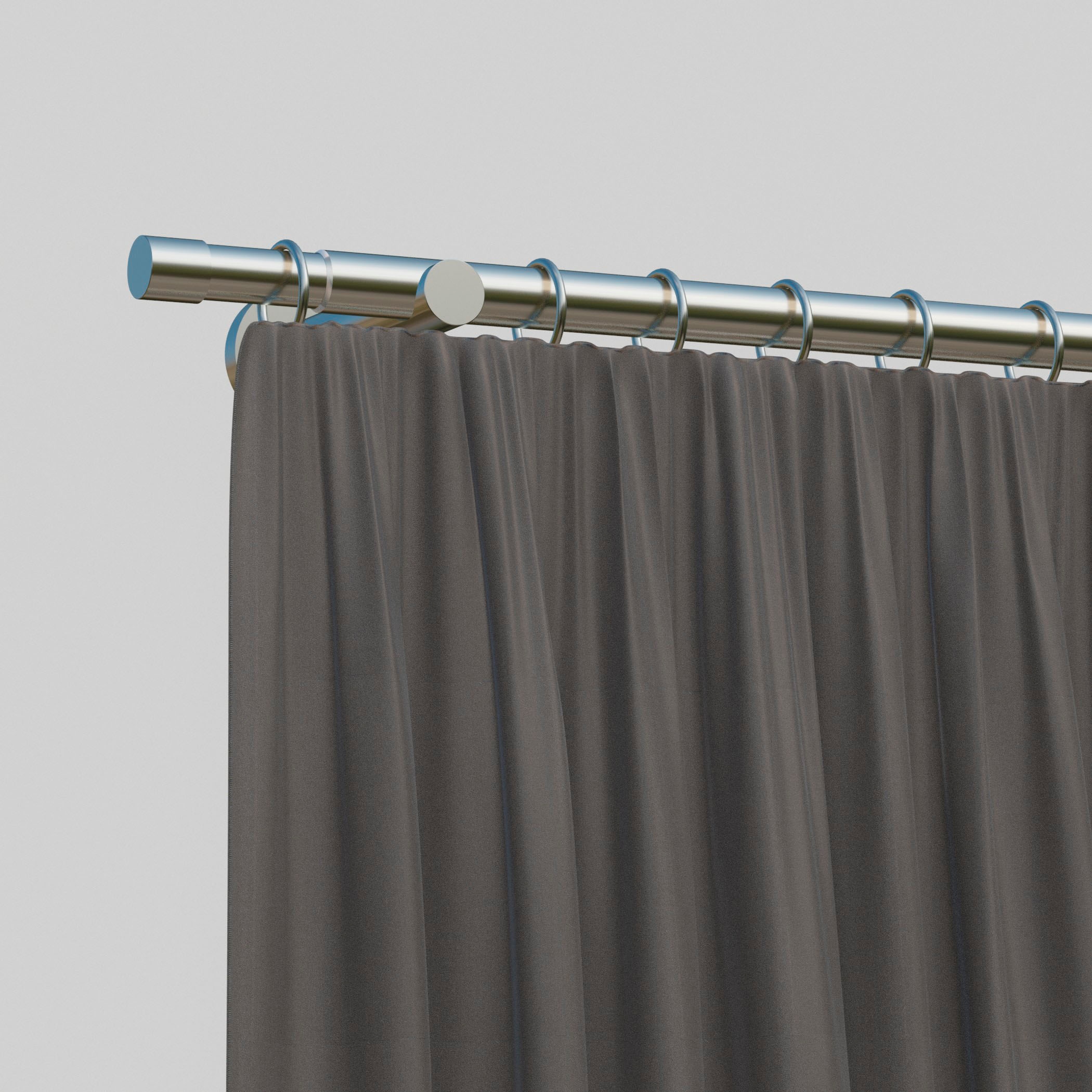my home Gardinenstange »Kappe«, 1 läufig-läufig, ausziehbar, ausziehbar von 130cm-240cm - Komplettset