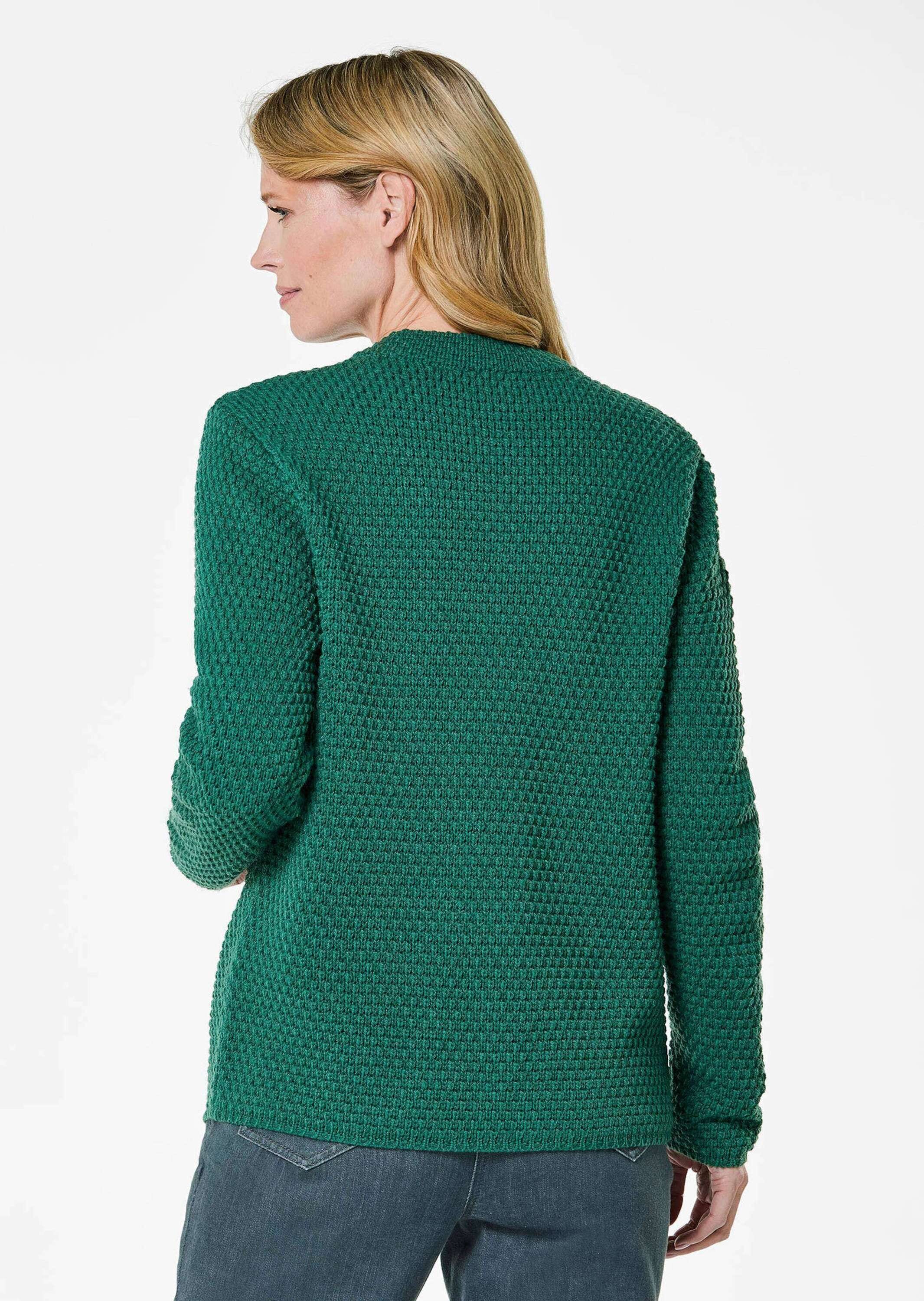 GOLDNER Strickpullover »Elegante Wolljacke mit Noppenstruktur« 3D-Effekt-Struktur