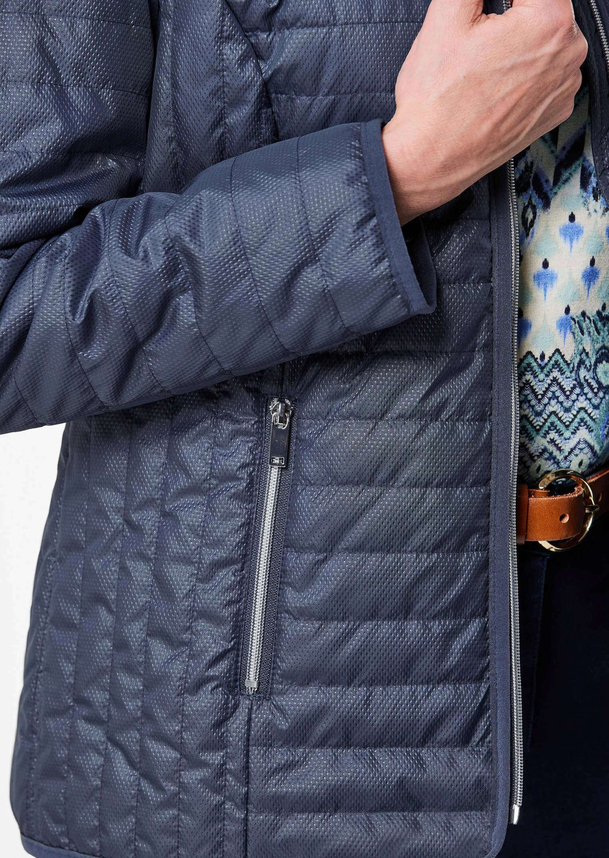 GOLDNER Steppjacke »Steppjacke mit Kapuze Leicht strukturierte Outdoorjacke«