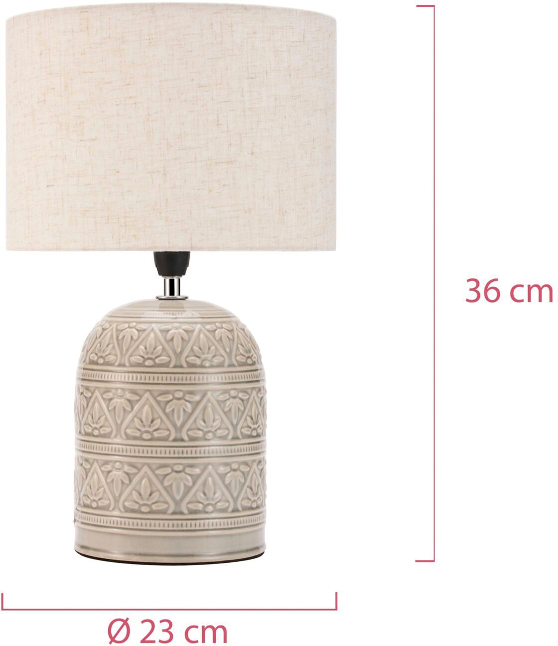 Pauleen Tischleuchte »Tender Pearl max20W Beige 230V Stoff/Keramik«, 1 flammig, Leuchtmittel E14 | ohne Leuchtmittel, E14
