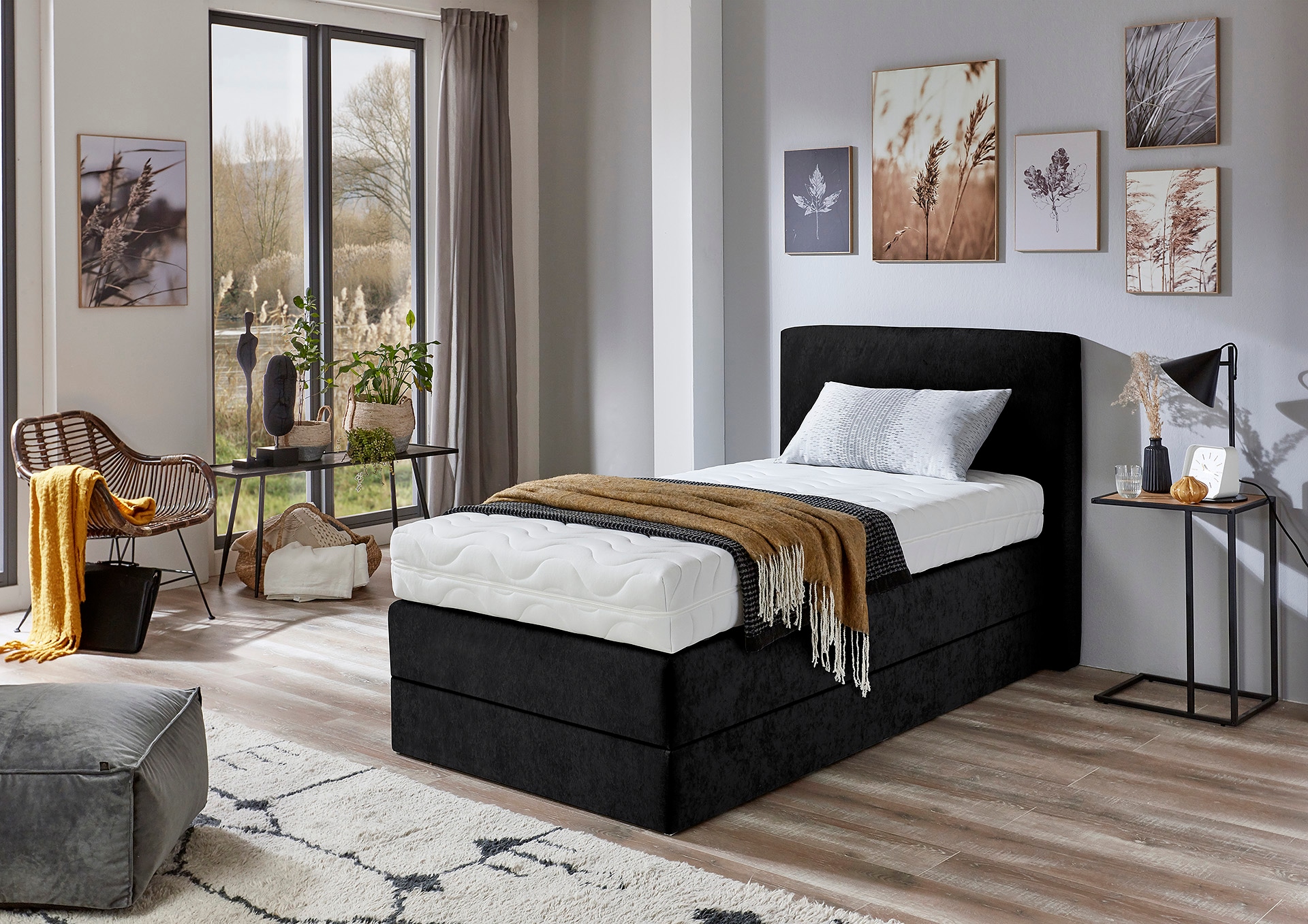 Westfalia Schlafkomfort Boxspringbett wahlweise mit Kaltschaum-Topper