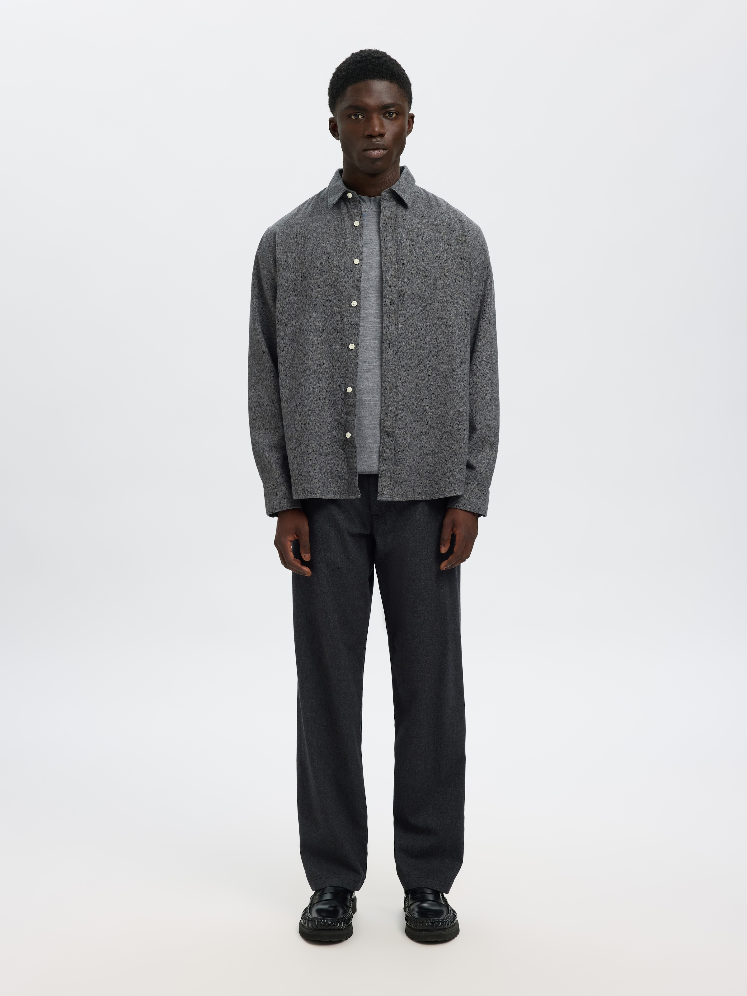 SELECTED HOMME Langarmhemd »SLHREGNOAH BRUSHED TWIST SHIRT LS NOOS«