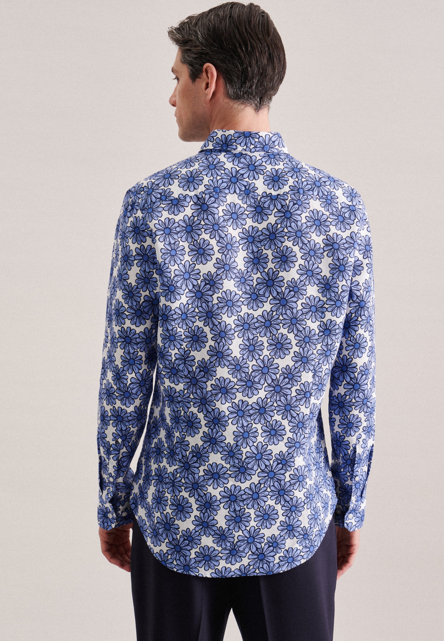 seidensticker Businesshemd »X-Slim«, X-Slim Langarm Kentkragen Floral
