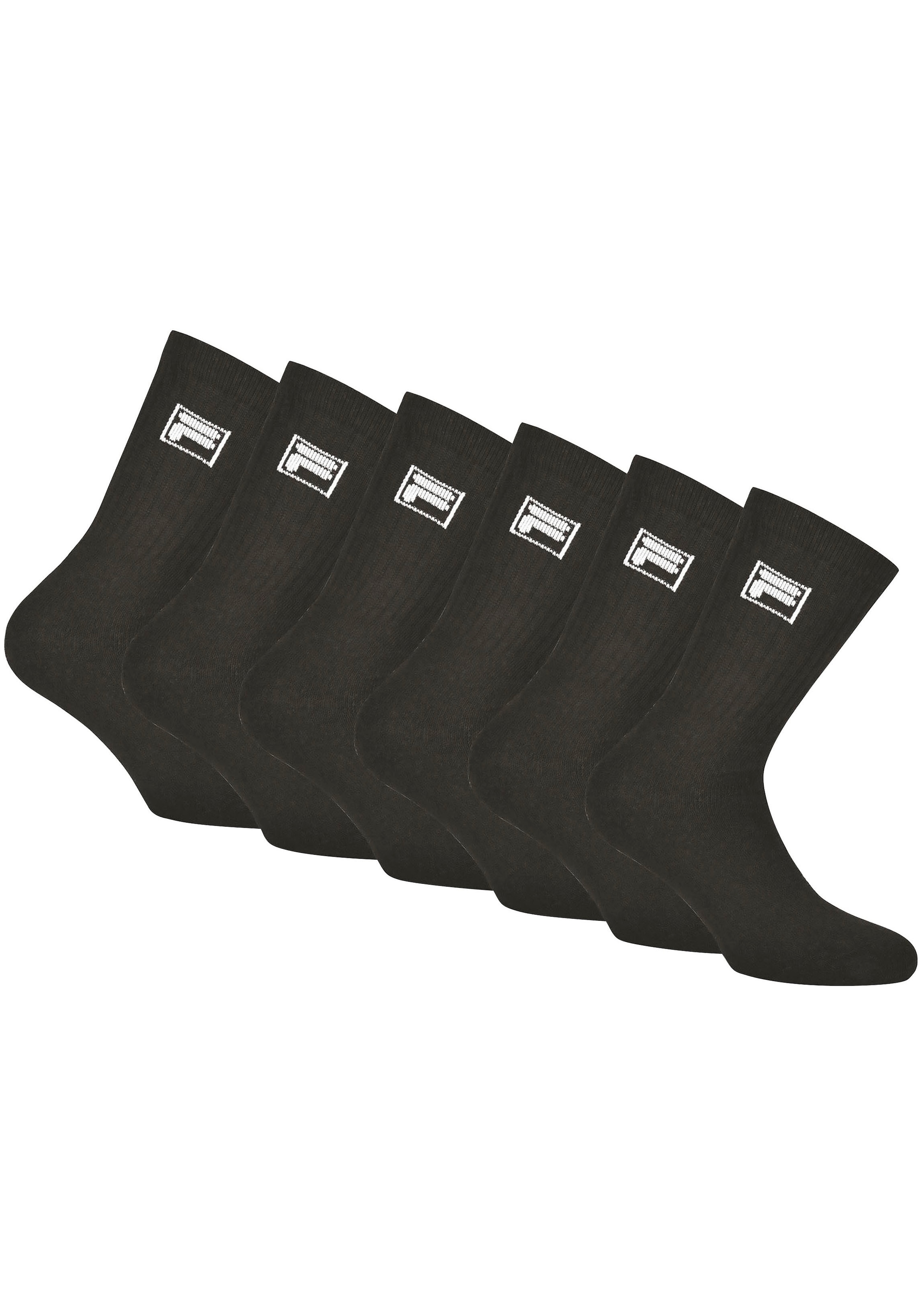 Fila Sportsocken, (6er Pack), Klassische Tennissocken im 6er Pack
