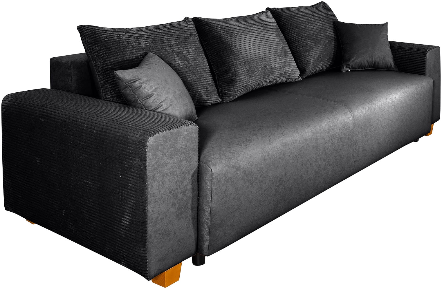 COLLECTION AB Schlafsofa »Yves, Liegefläche (B/T): 142/194 cm«, inkl. Bettfunktion, Bettkasten, Federkern & Zierkissen
