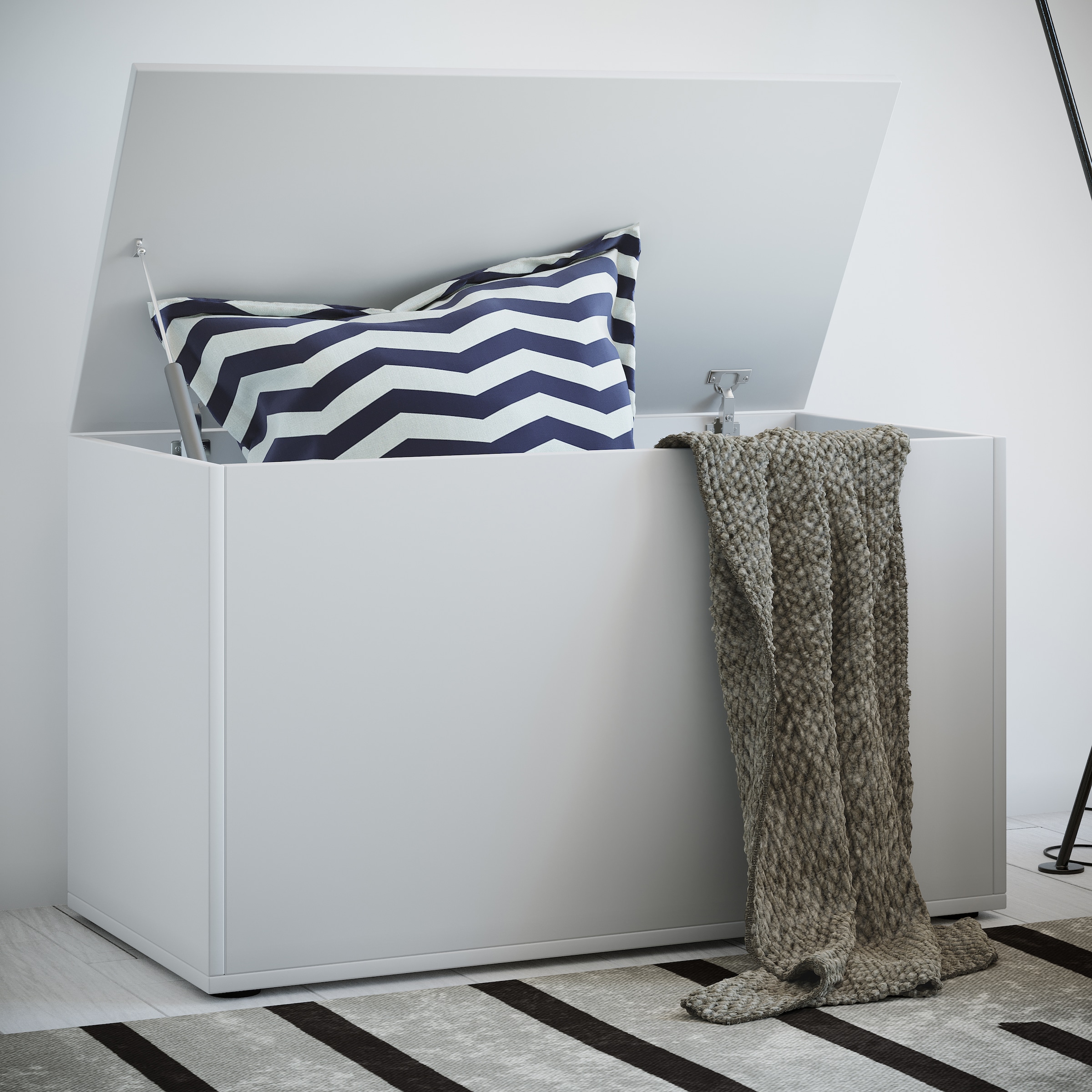 VCM Sitztruhe »Holz Sitztruhe Sitzbank Truhe Box Kiste Bendola« 1 Stk. tlg.