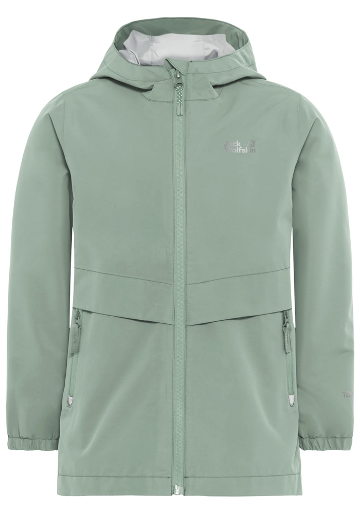 Jack Wolfskin Outdoorjacke »MALIMA JACKET G« mit Kapuze für Kinder, mit TEXAPORE CORE, wasserdicht, winddicht, atmungsaktiv