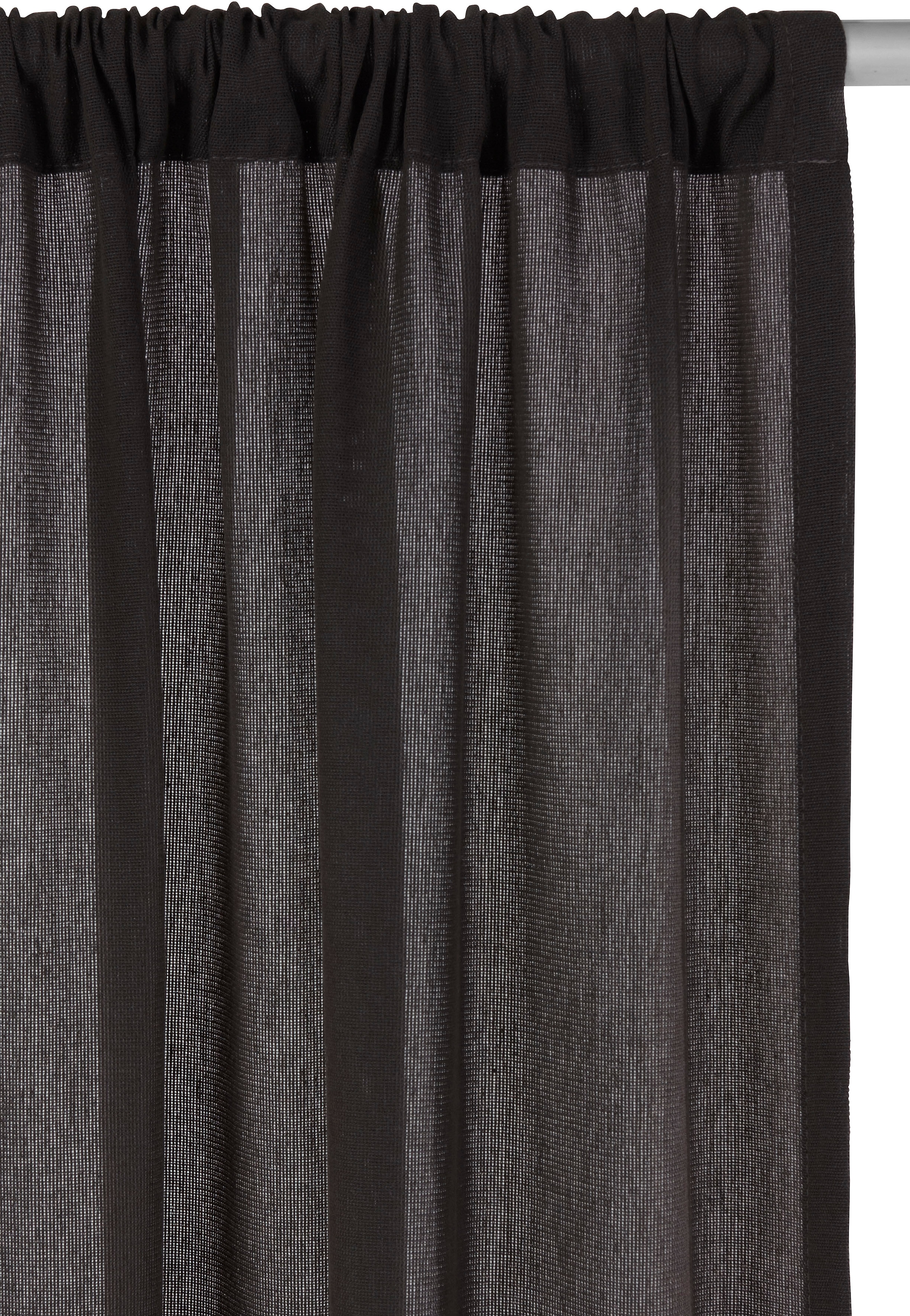 LeGer Home by Lena Gercke Vorhang »Lanea« Stangendurchzug 1 Stk. tlg. Leinenoptik, 1 Schal, verschiedene Größen,