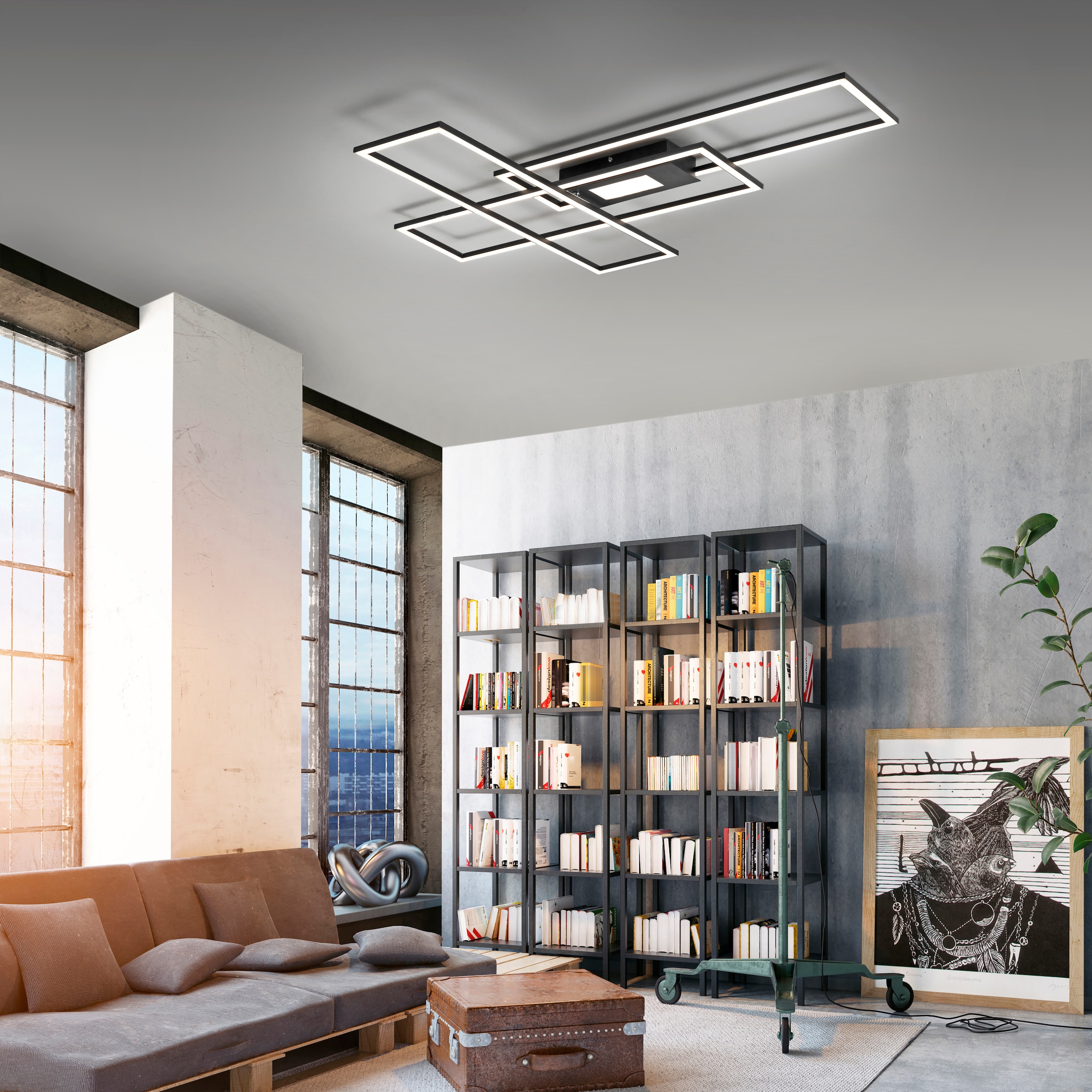 Leuchten Direkt Deckenleuchte »ASMIN«, 1 flammig, Leuchtmittel LED-Board | LED fest integriert