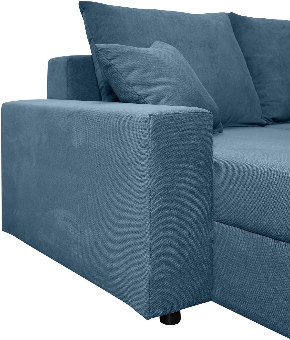 COLLECTION AB Wohnlandschaft »Pico U-Form, Breite 252, mit Armlehne Schlaffunktion, Bettkasten«, Wohnlandschaft,2 X Ottomane,Polyätherschaum Polsterung