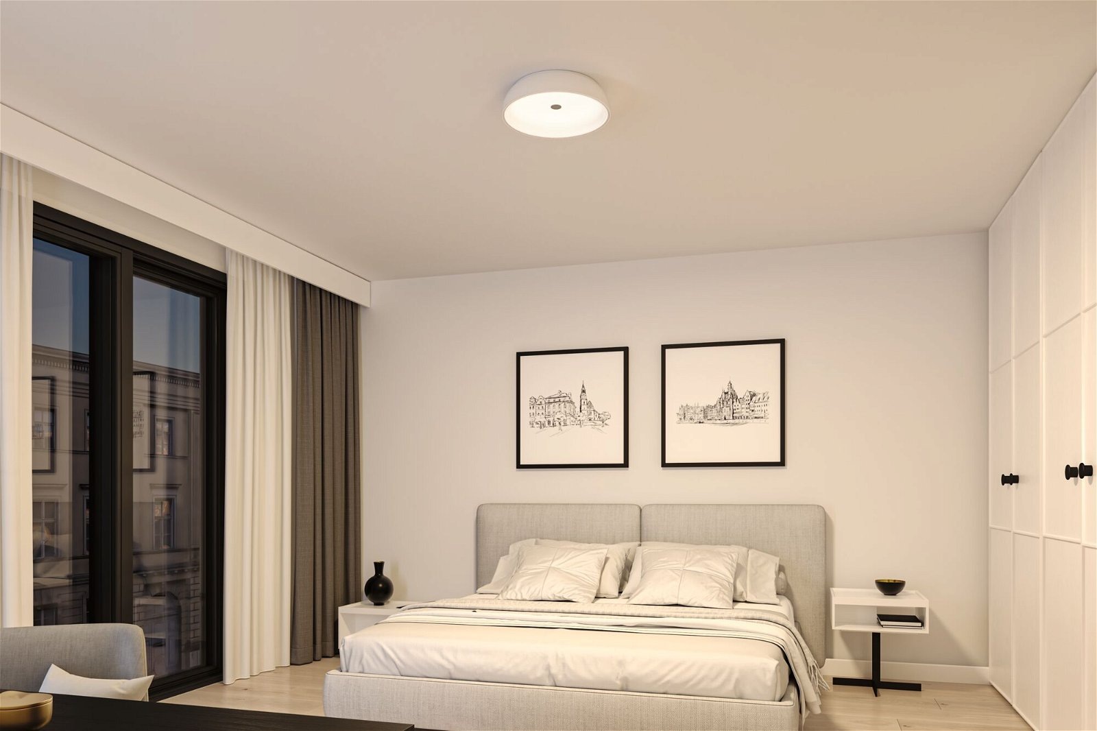 Paulmann LED Deckenleuchte »Jaron 30W 400 mm Weiß 230V 2700K Metall/Kunststoff«, 1 flammig, 3-step-dimmbar