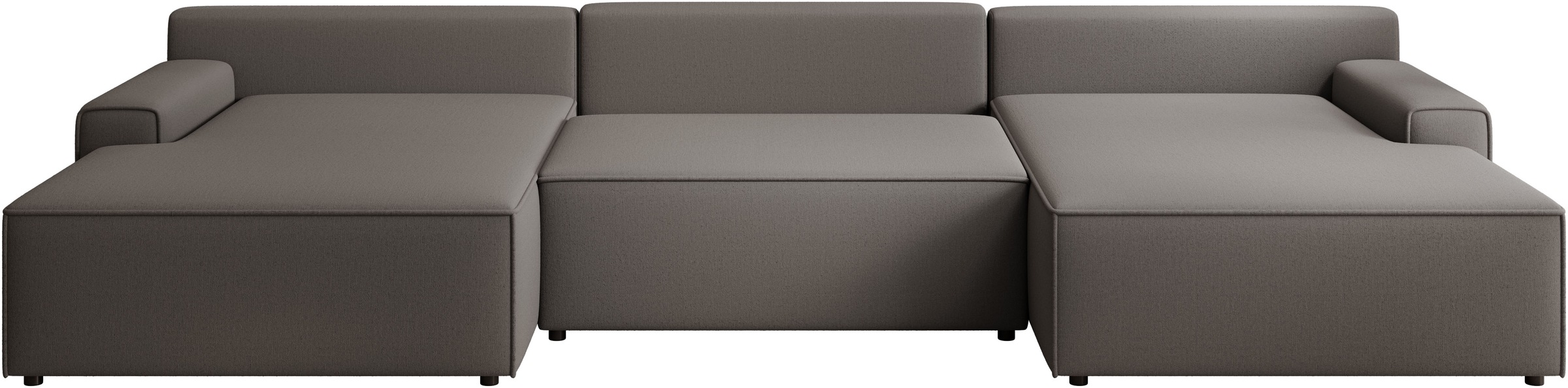 TRENDMANUFAKTUR Wohnlandschaft »Challenge, Schlafsofa mit Bettkasten, Couch in U-Form, Breite 333 cm« XXL Sofa mit Bettkasten & Schlaffunktion, auch in trendigem Cordstoff