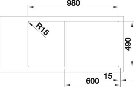 Blanco Granitspüle »AXIA III 6 S«, inkl. Esche-Compound-Brückenschneidbrett, Multifunktionsschale