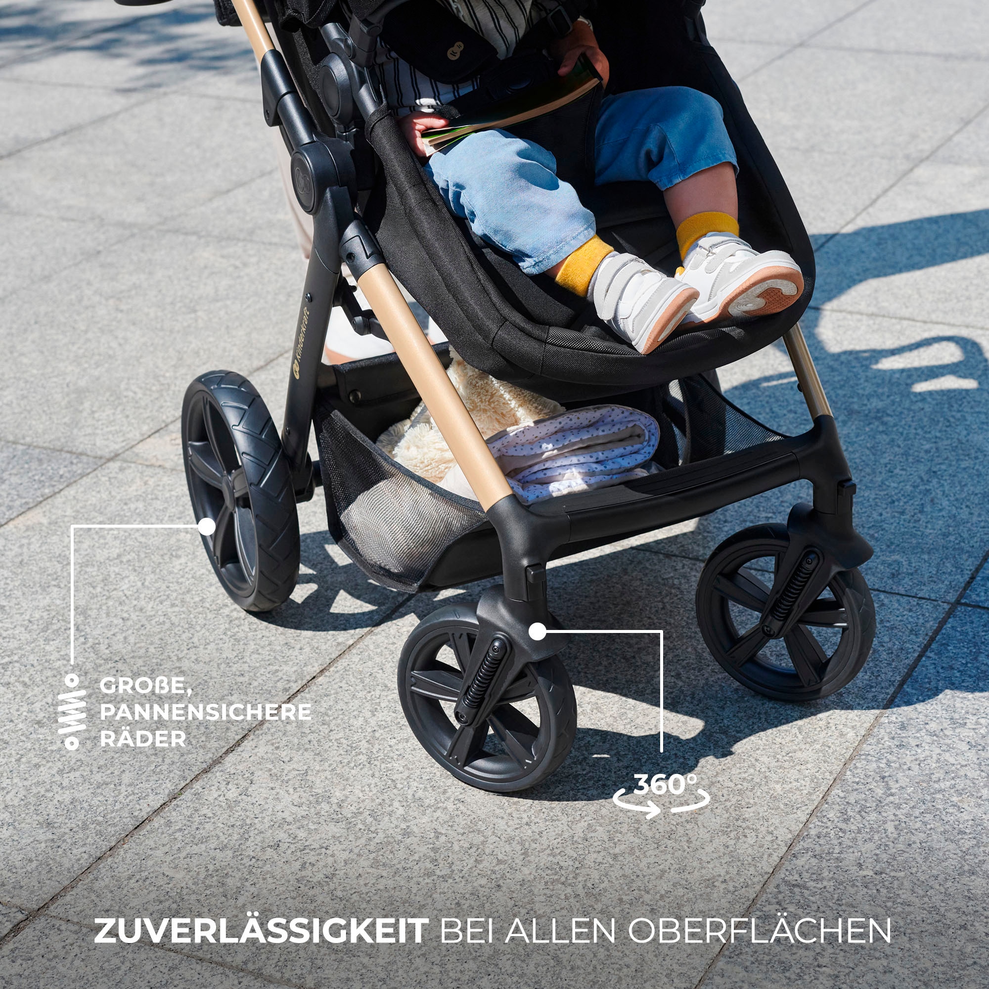 Kinderkraft Kombi-Kinderwagen »MOOV 2 3IN1« 27 kg mit EVA-Rädern