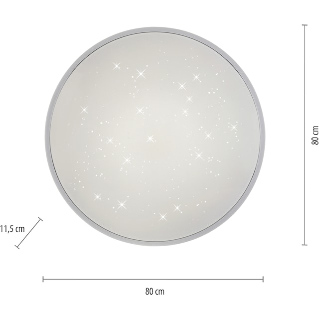 Leuchten Direkt Deckenleuchte »JUPITER«, 1 flammig-flammig, CCT -  Farbtemperaturregelung, dimmbar über Fernbedienung, Ø 80 cm online kaufen |  mit 3 Jahren XXL Garantie