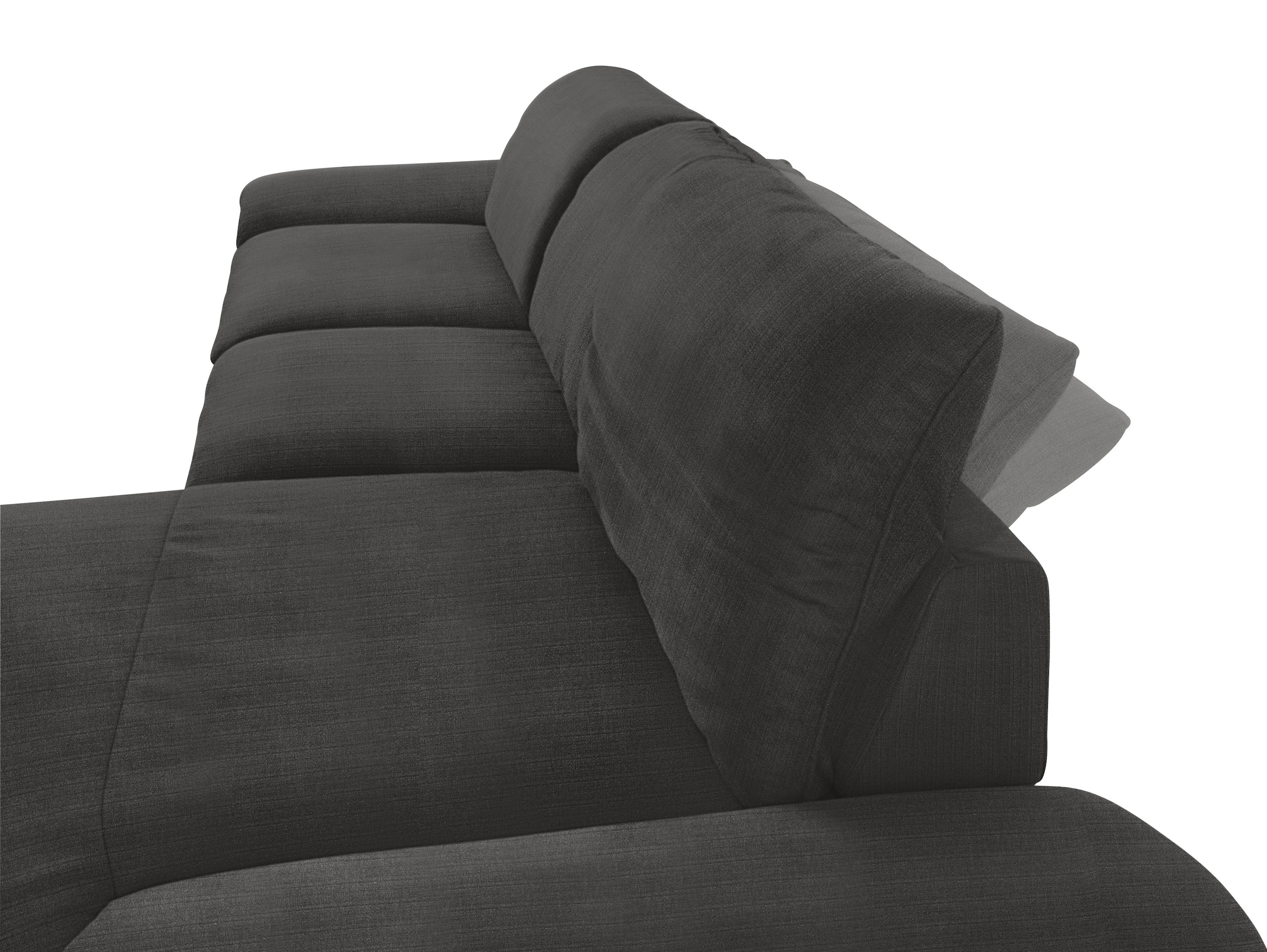W.SCHILLIG Ecksofa »enjoy&MORE, Designsofa, bequem, zeitlos und elegant, L-Form«, mit Sitztiefenverstellung, Füße silber matt, Breite 340 cm
