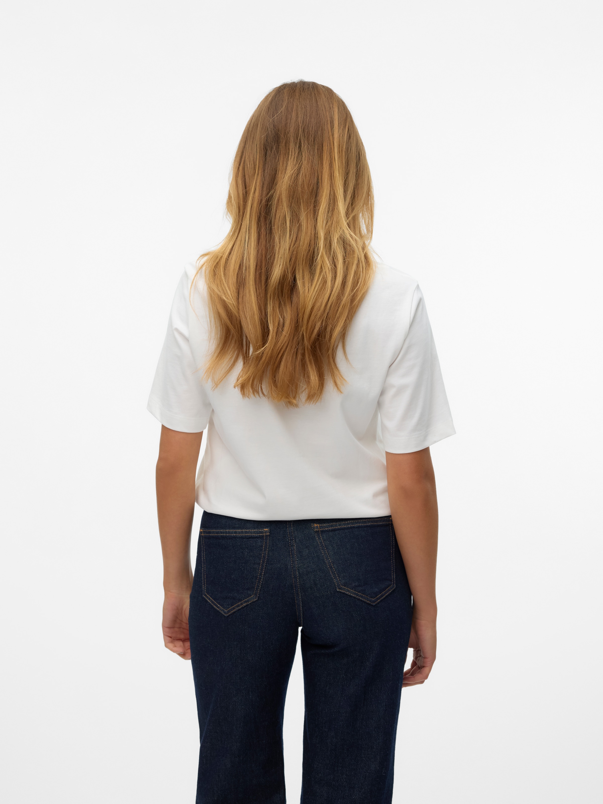 Vero Moda Kurzarmshirt »VMDEMI SS O-NECK TOP JRS«