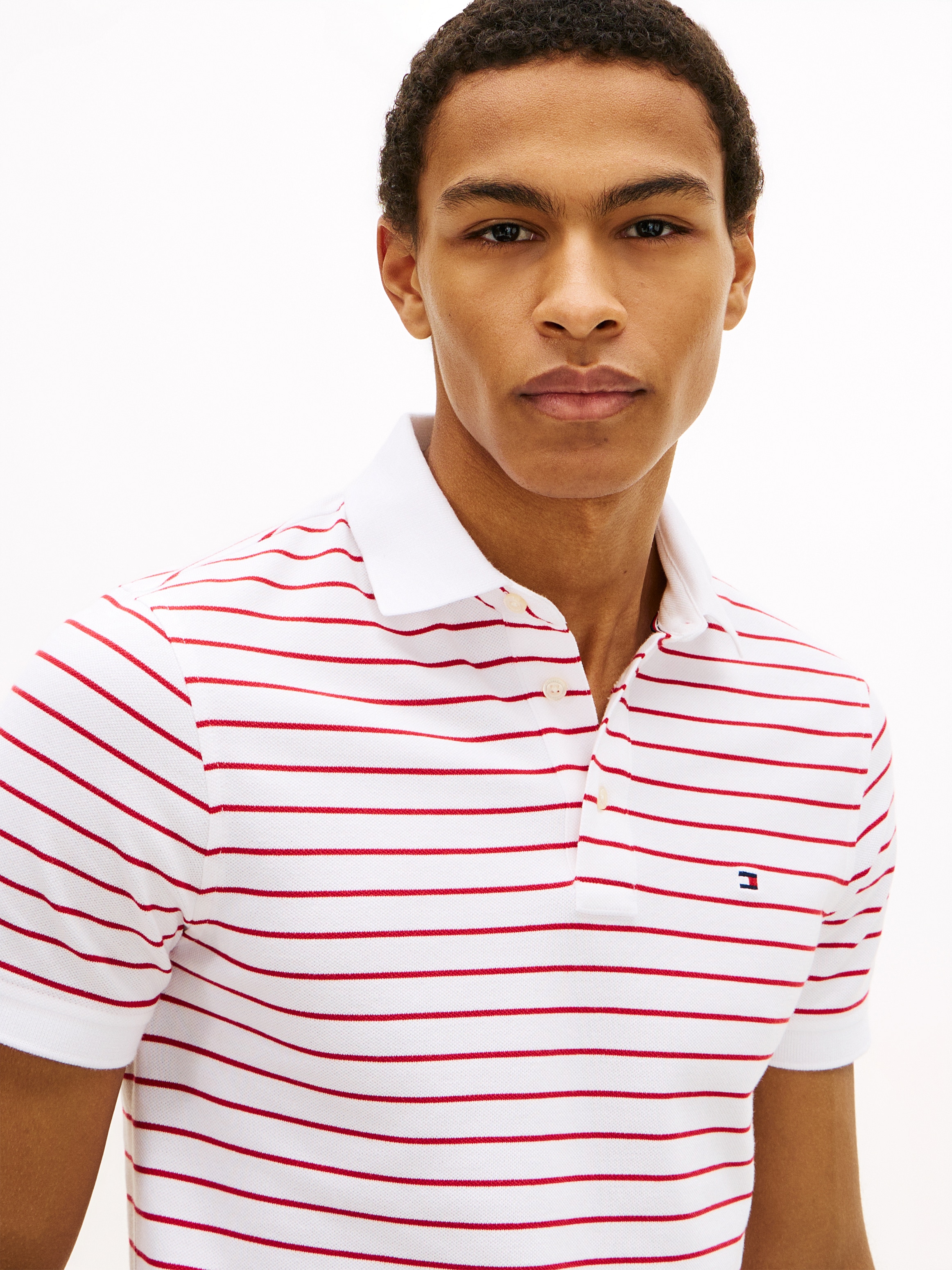 Tommy Hilfiger Poloshirt »1985 SLIM POLO« Markenstickerei, aus Baumwoll-Piqué