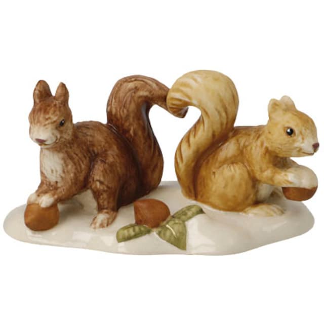 Goebel Weihnachtsfigur »Tierfigur - Eichhörnchen auf Futtersuche, Höhe ca.  4 cm«, Sammlerfigur, Weihnachtsdeko, Dekofigur aus Steingut auf Rechnung  bestellen