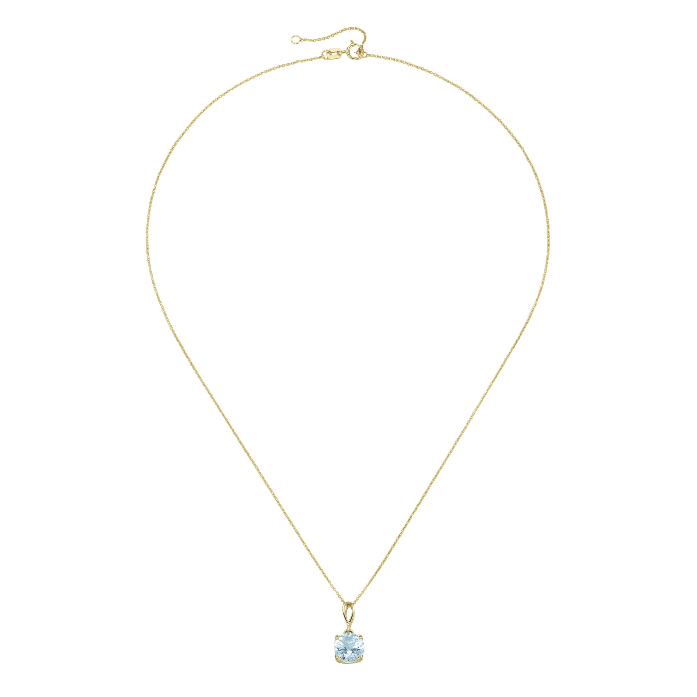 Luigi Merano Goldkette »Kette mit rundem Edelstein Anhänger, Gold 585«