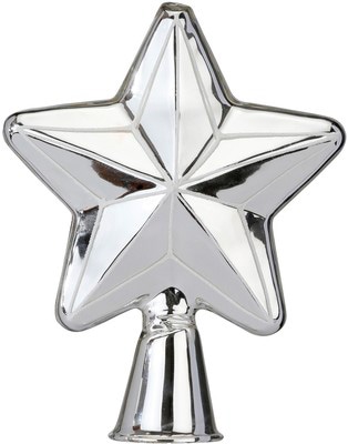 MAGIC by Inge Christbaumspitze »Frosty Silver, Weihnachtsdeko, Christbaumschmuck« hochwertiger Echtglas-Weihnachtsschmuck, Höhe ca. 17 cm