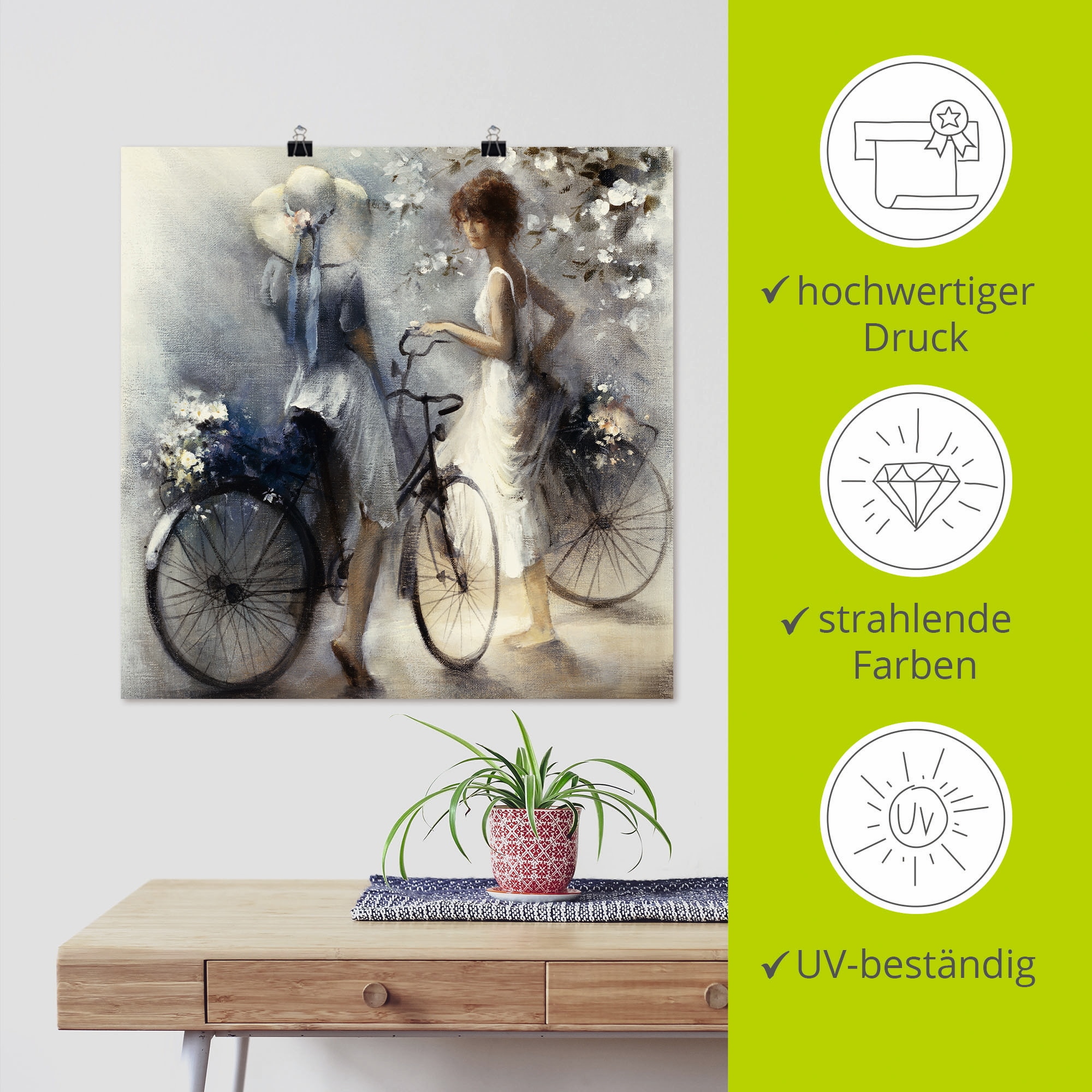Artland Wandbild »Frühling III« Frau 1 Stk. tlg. als Leinwandbild, Poster in verschied. Größen