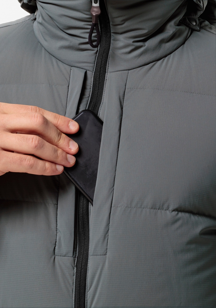 Jack Wolfskin Daunenjacke »WANDERMOOD DOWN JKT M«, mit Kapuze