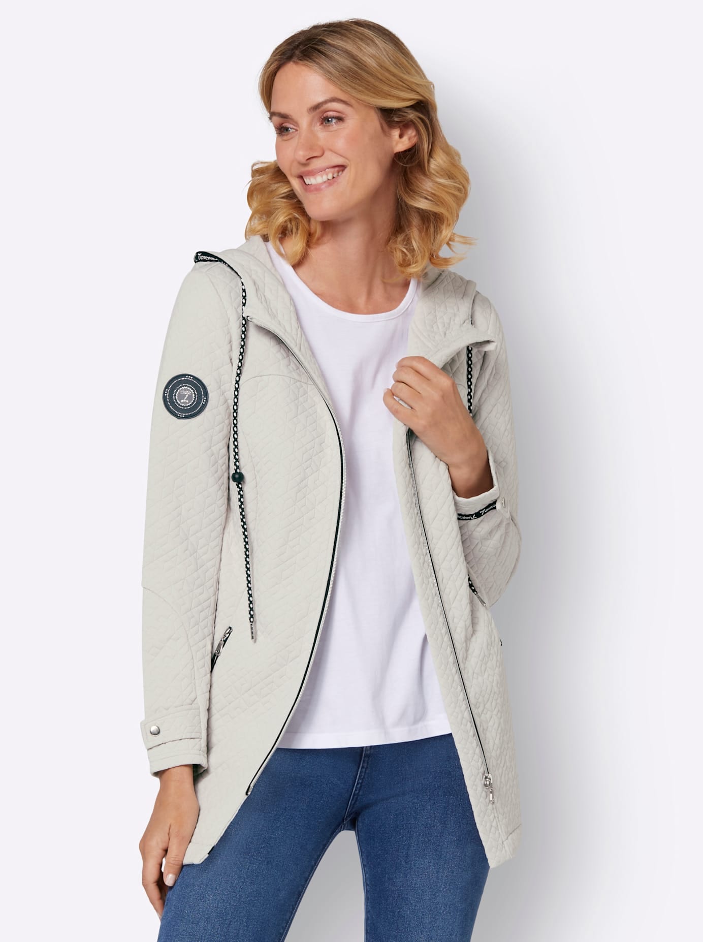 Casual Looks Shirtjacke »Jersey-Jacke«, (1 tlg.)