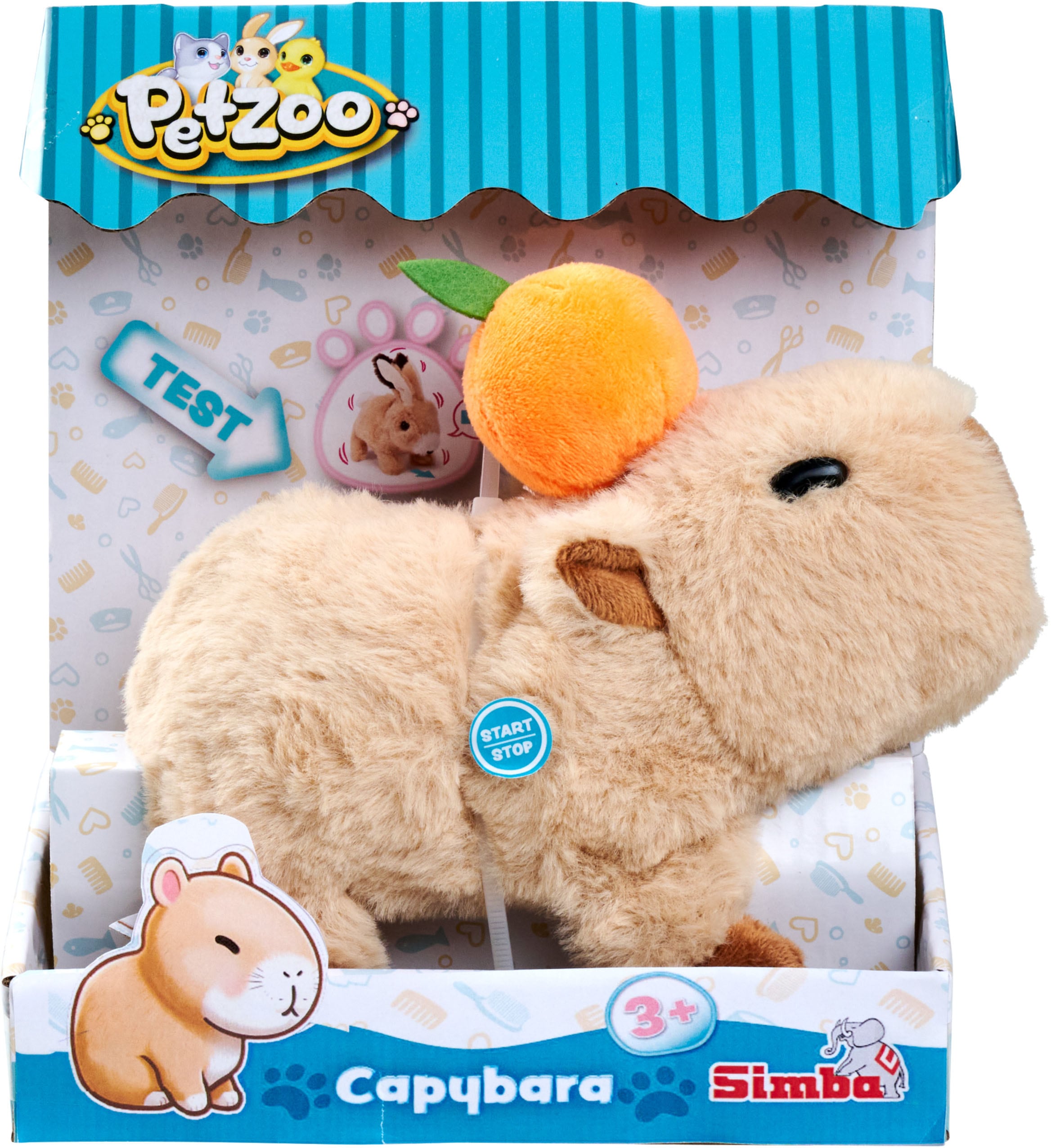 SIMBA Plüschfigur »PetZoo Capybara« mit Funktionen