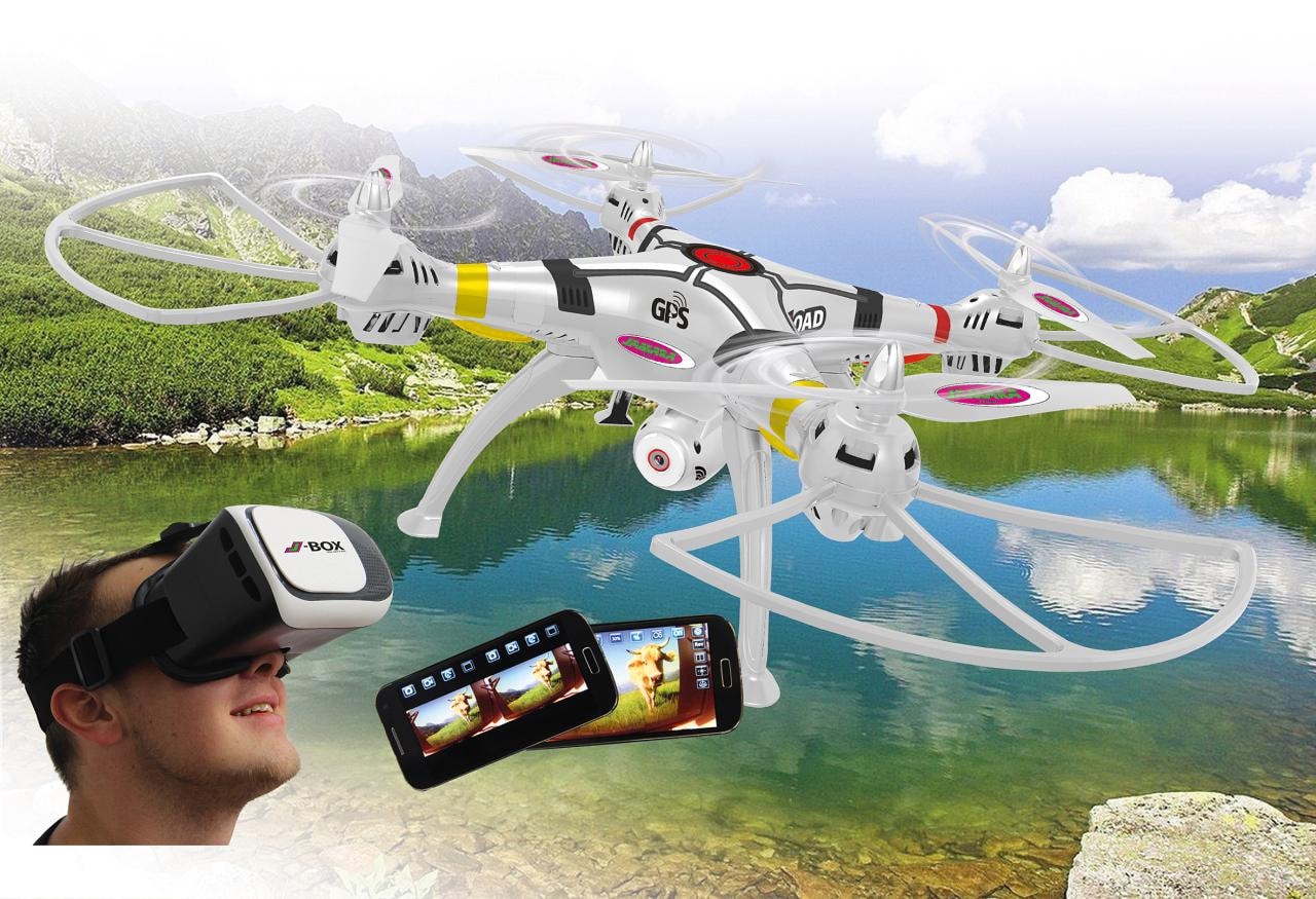 Jamara RC-Quadrocopter »Payload GPS VR Drone Altitude HD«, (Set, Komplettset), mit Kamera