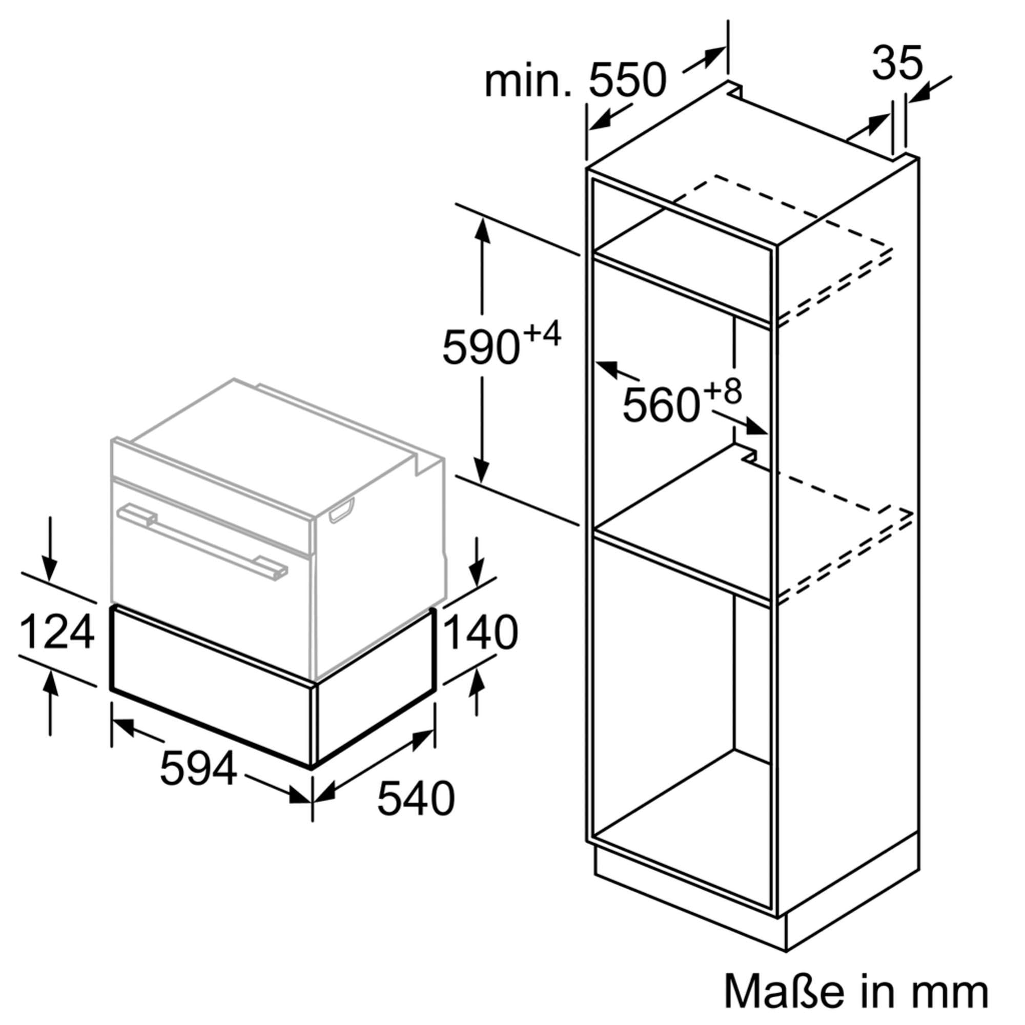 BOSCH Einbau-Wärmeschublade »BIC510NB0« mit 3 XXL Garantie Jahren