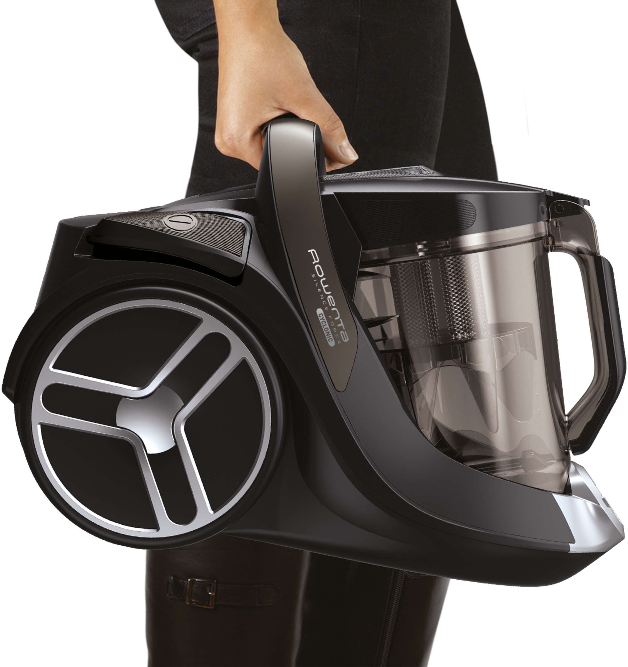 Rowenta Bodenstaubsauger »Silence Force Cyclonic Animal, 2,5 L Kapazität, leise bei 67 dB(A),«, 550 W, beutellos, mit Parkett- und Mini-Turbodüse, langlebiger EffiTech-Motor, RO7260