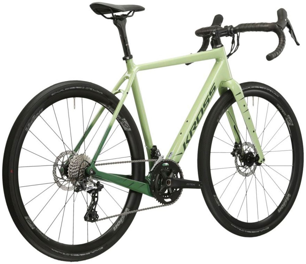 Kross Gravelbike »KROSS Gravelbike Esker 8.0 28" grün«, 22 Gang, Shimano, GRX RX810 Schaltwerk, Kettenschaltung