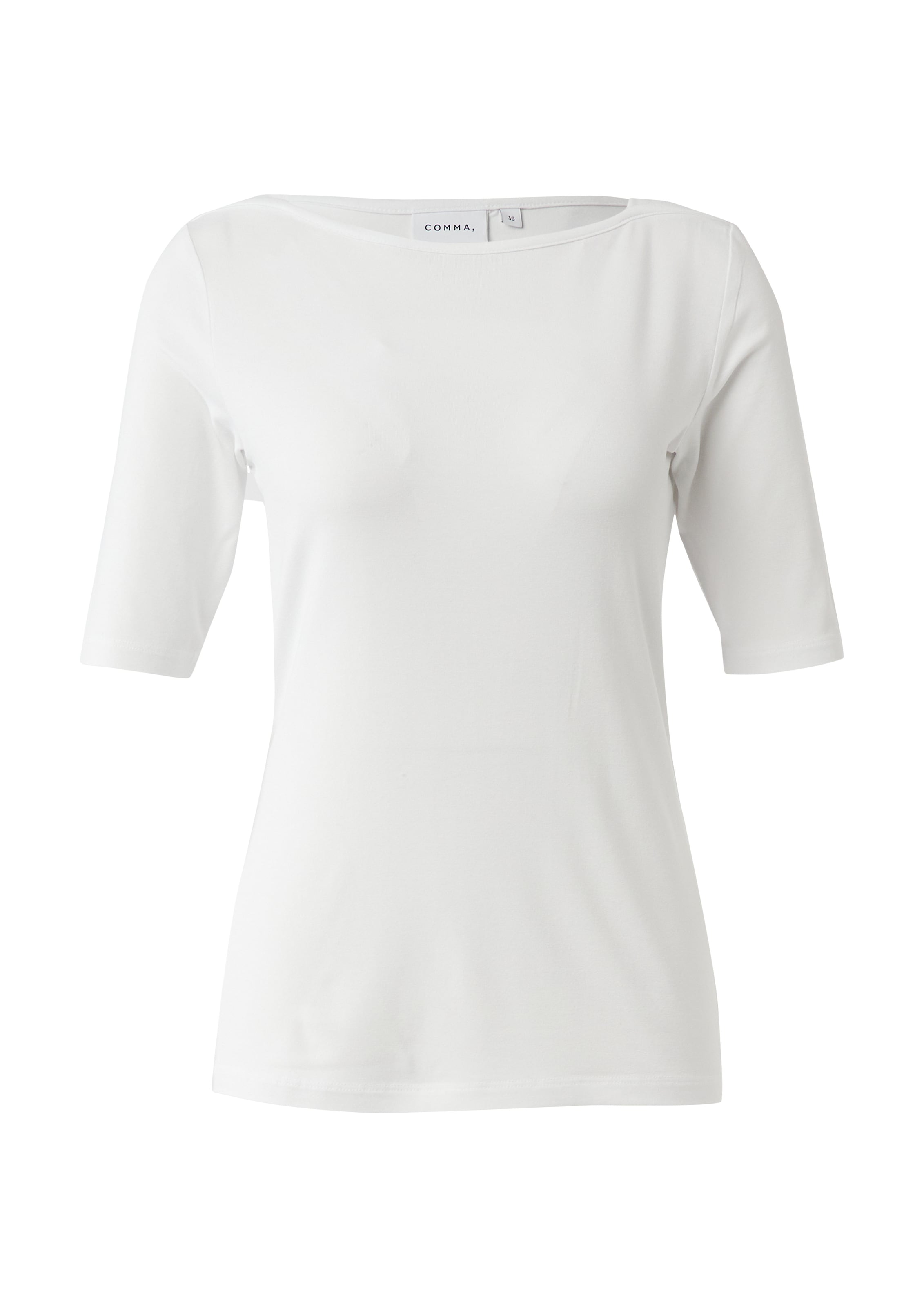 Comma T-Shirt halbarm, mit U-Boot.Ausschnitt