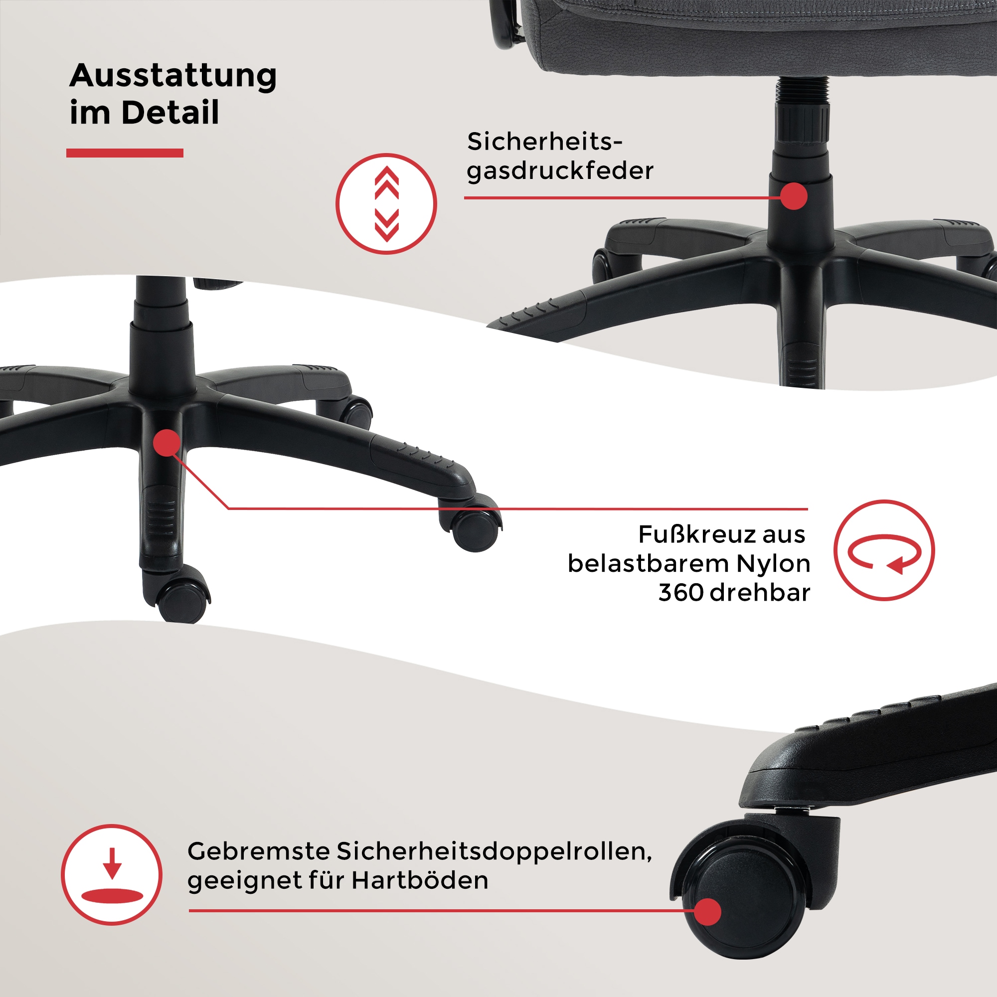 Duo Collection Chefsessel »Mauro XXL« () Belastbarkeit bis zu 150 kg