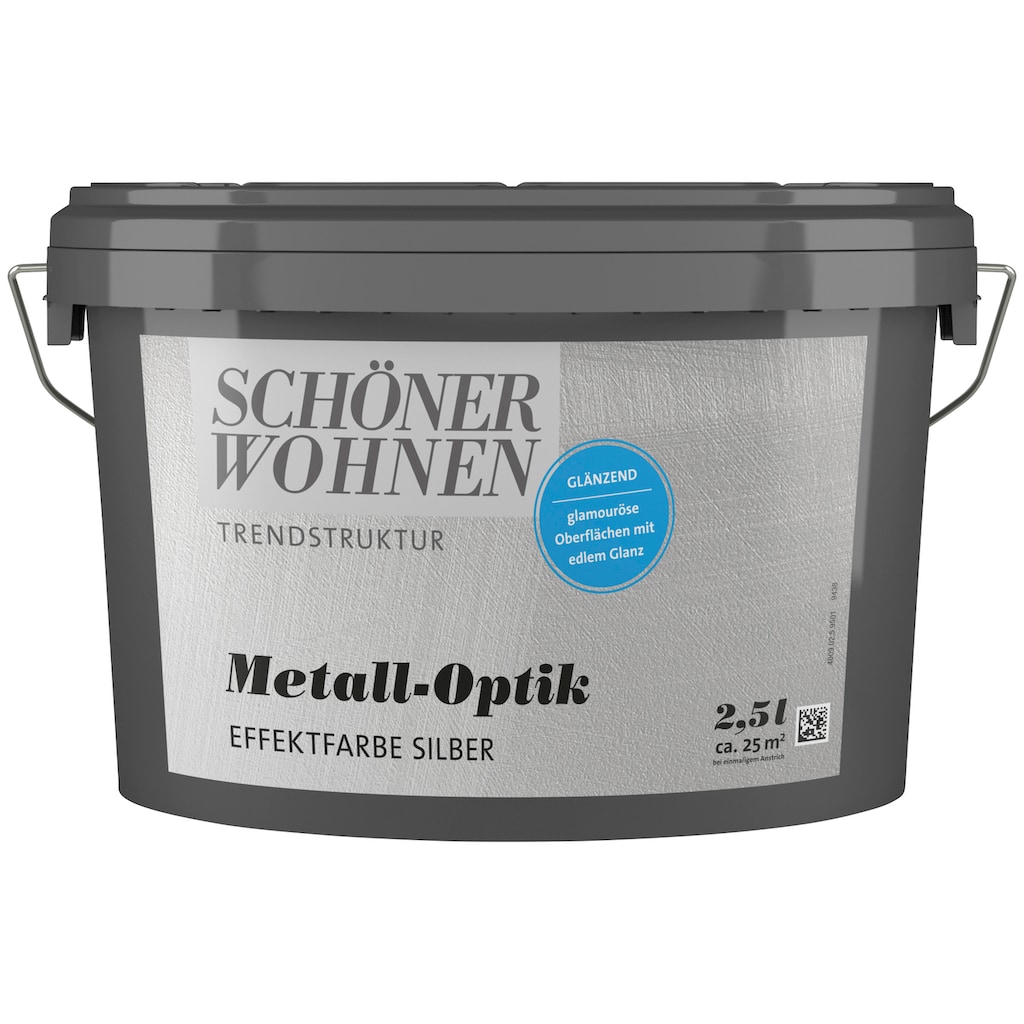 SCHÖNER WOHNEN-Kollektion Wandfarbe »Metall-Optik Effektfarbe silber