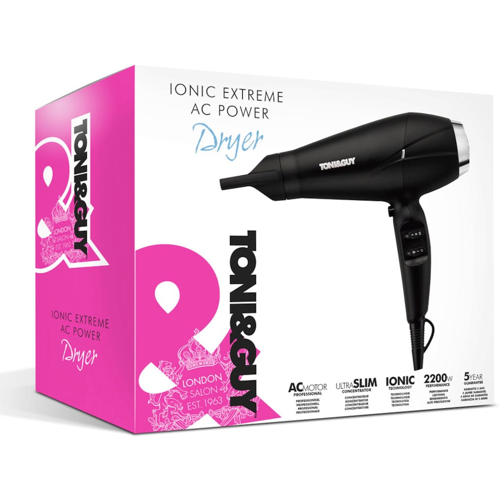 Toni&Guy Ionic-Haartrockner »TGDR5375UKE«, 2200 W, 1 Aufsätze