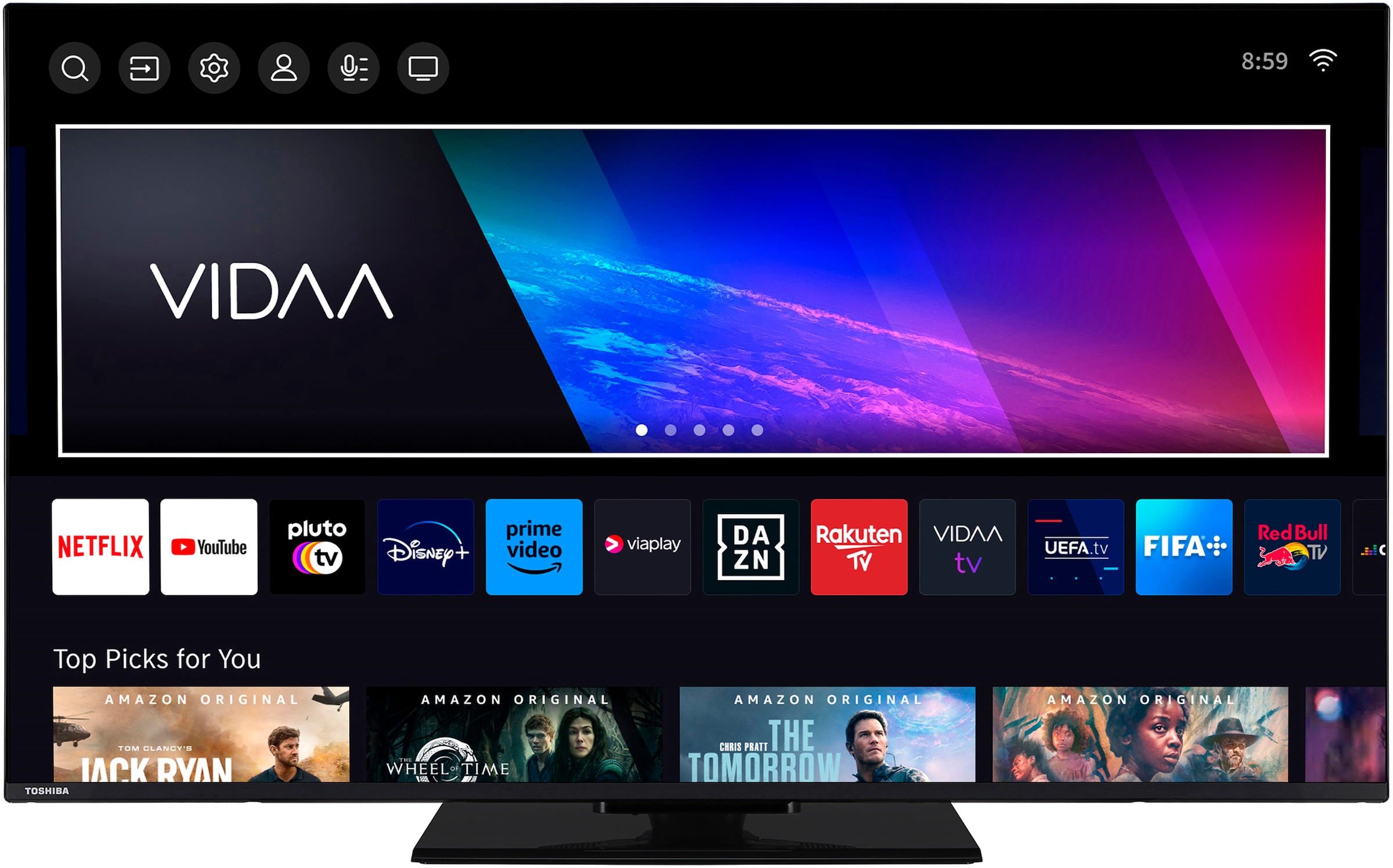 Toshiba LED-Fernseher "50UV3463DAW" 126 cm/50 ″ Smart-TV